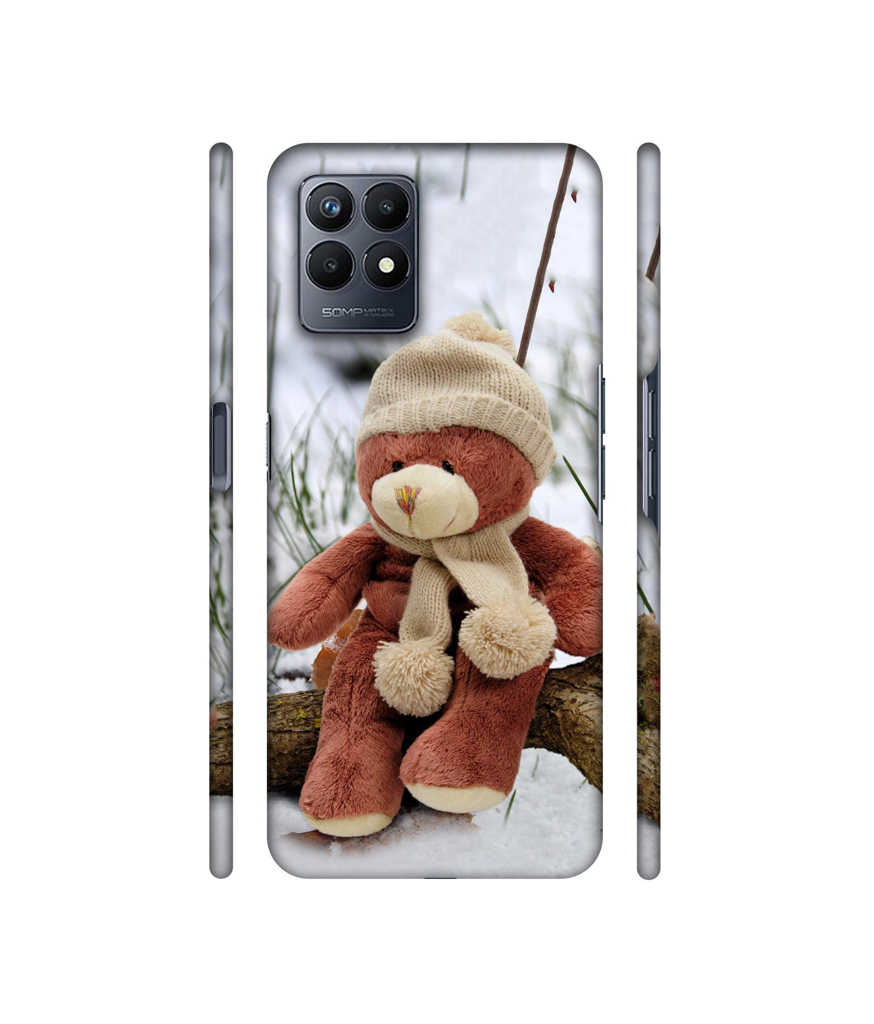 Woolen Bear Designer Hard Back Cover for Realme Narzo 50
