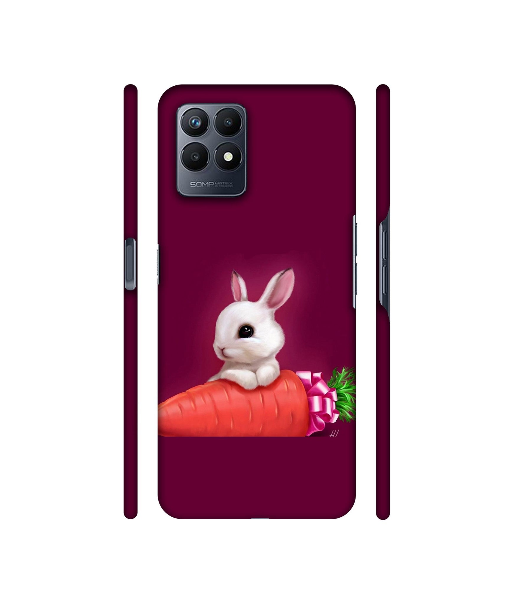 Bunny With Carrot Designer Hard Back Cover for Realme Narzo 50