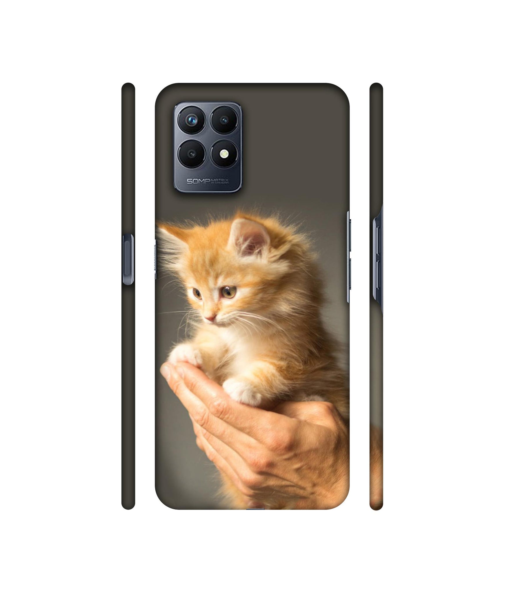 Cute Kitten Designer Hard Back Cover for Realme Narzo 50