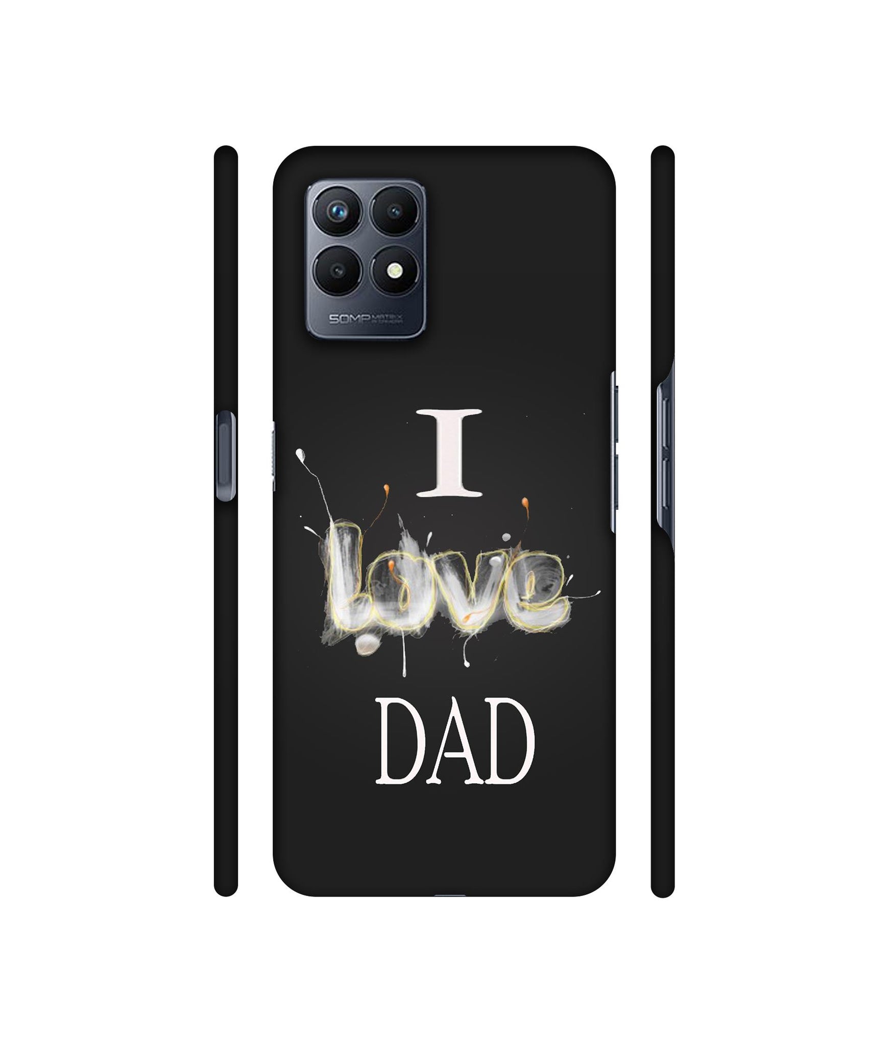 Happy Quote Designer Hard Back Cover for Realme Narzo 50