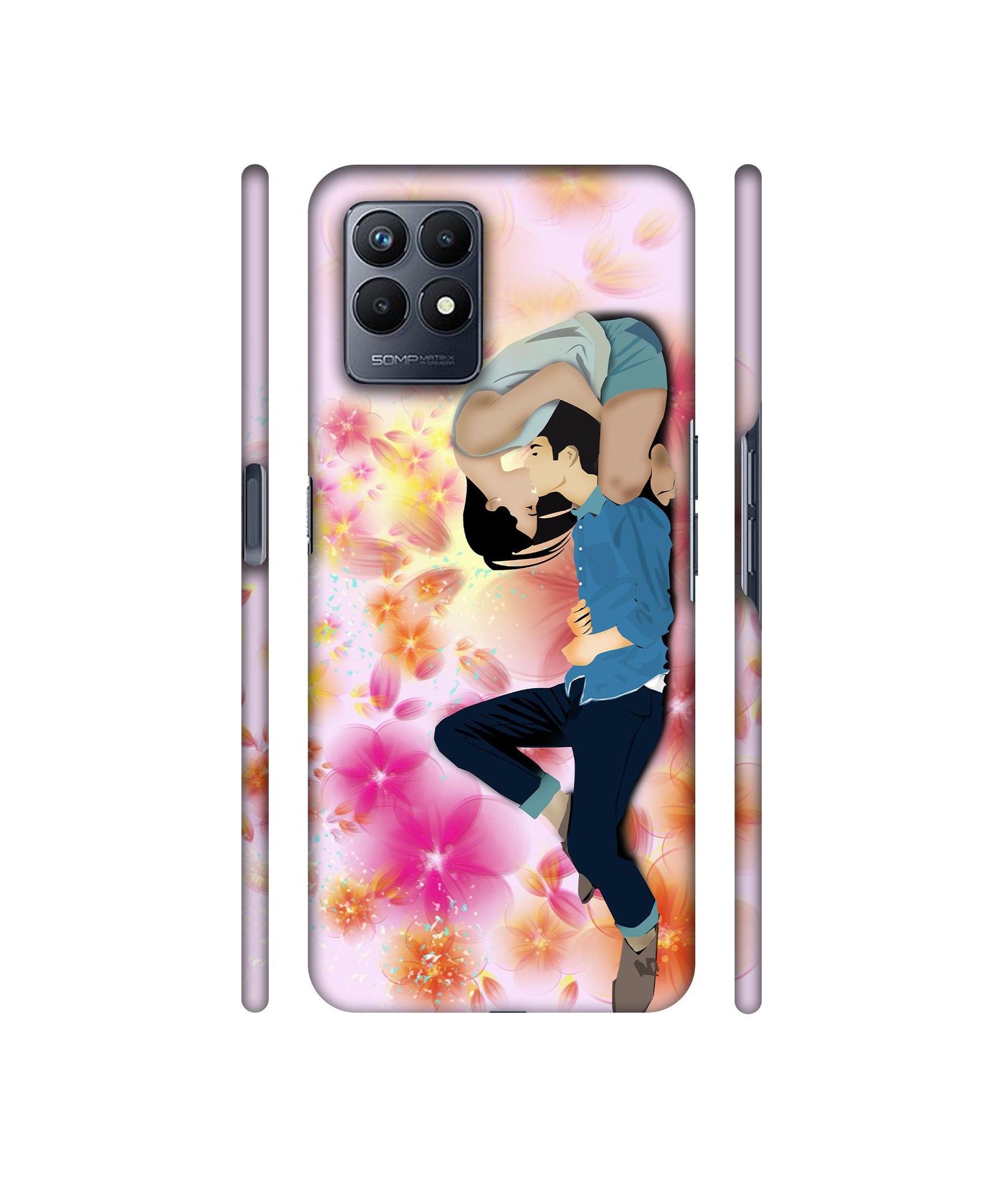Couple Love Designer Hard Back Cover for Realme Narzo 50