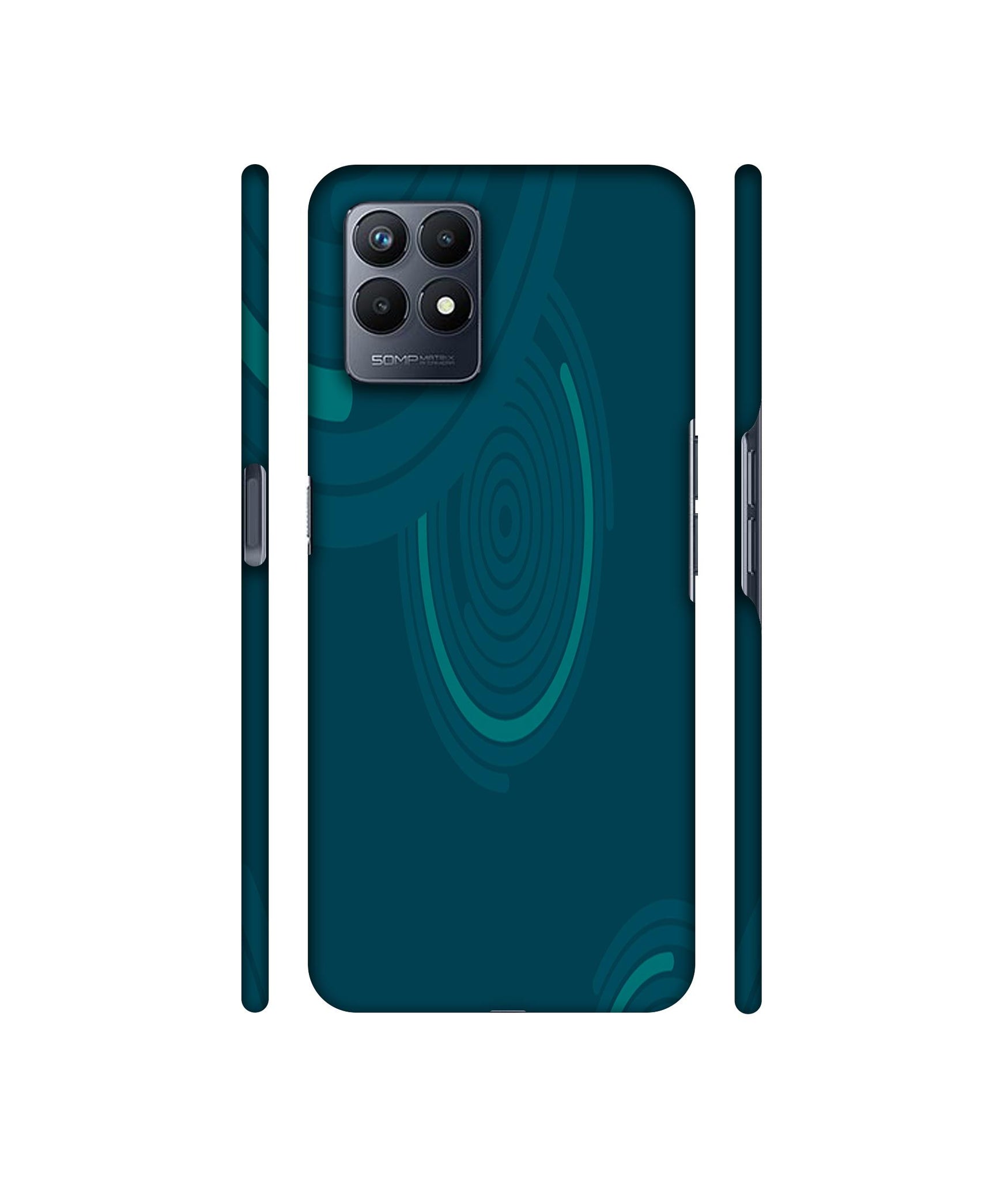 Round Texture Designer Hard Back Cover for Realme Narzo 50