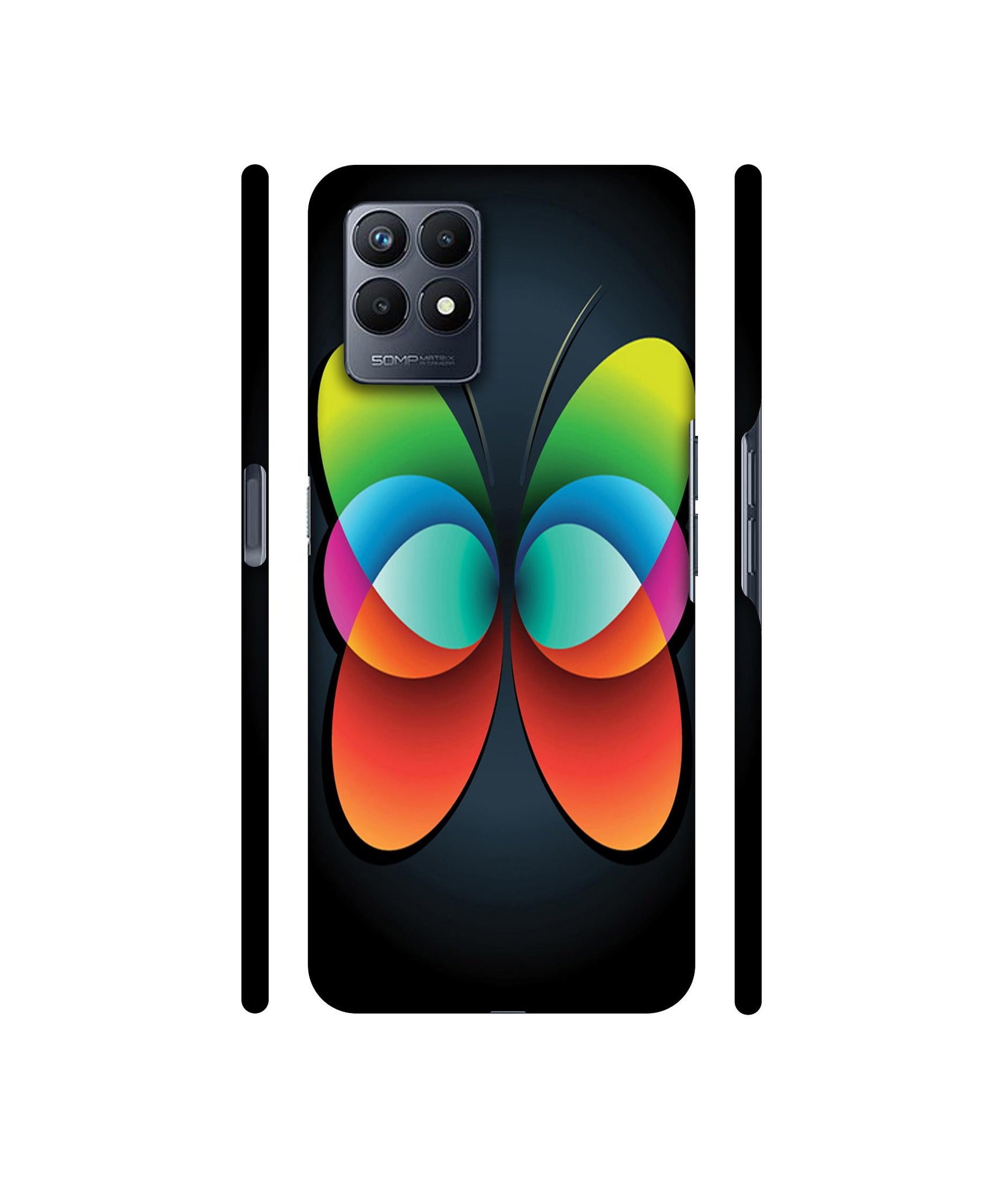 Colourfull Butterfly Designer Hard Back Cover for Realme Narzo 50