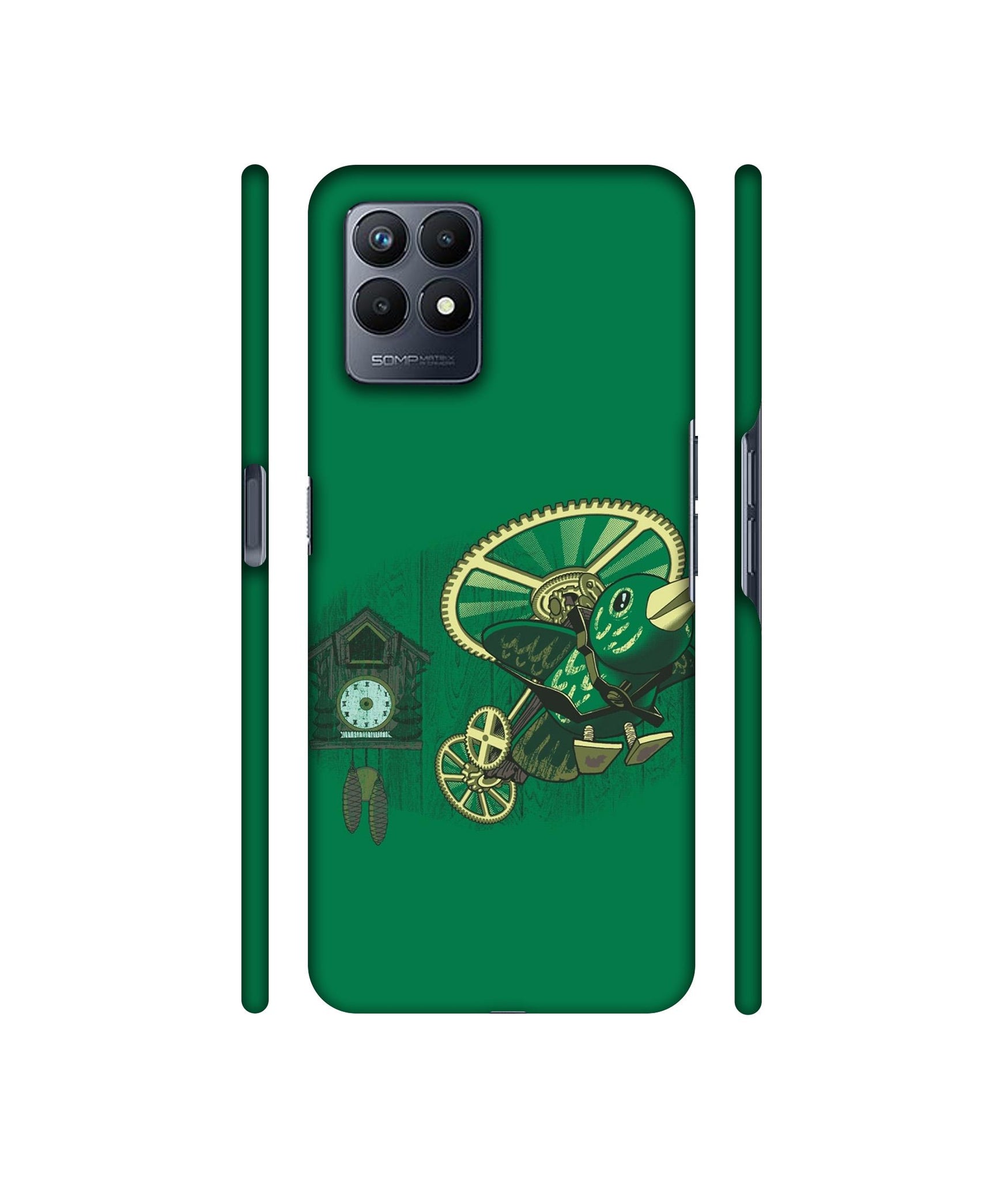 Clock Bird Designer Hard Back Cover for Realme Narzo 50