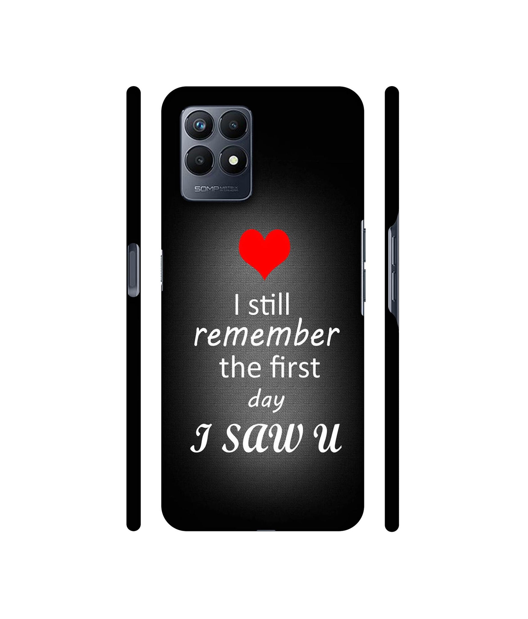 I Saw You Heart Designer Hard Back Cover for Realme Narzo 50