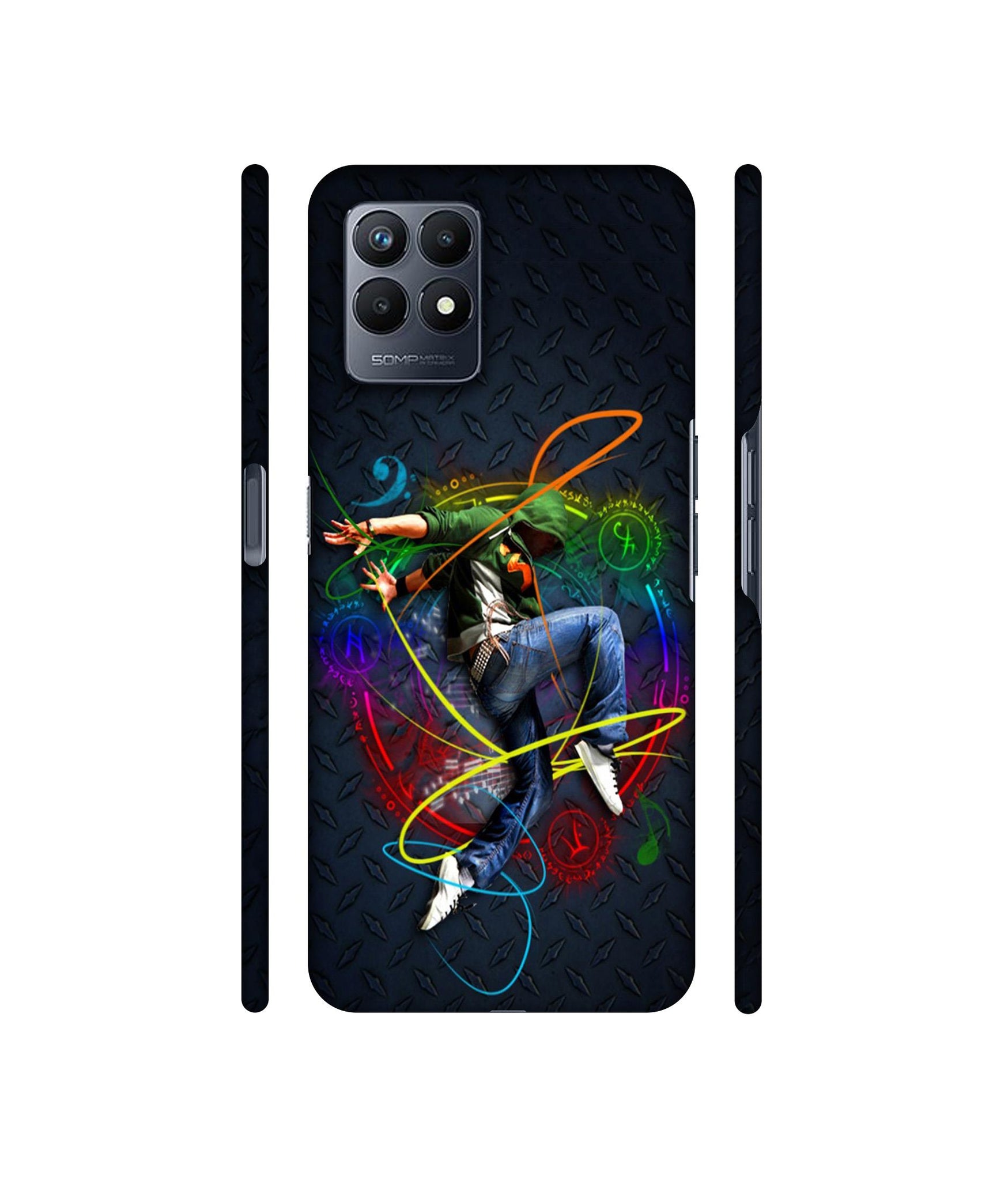 Boy With Music Designer Hard Back Cover for Realme Narzo 50