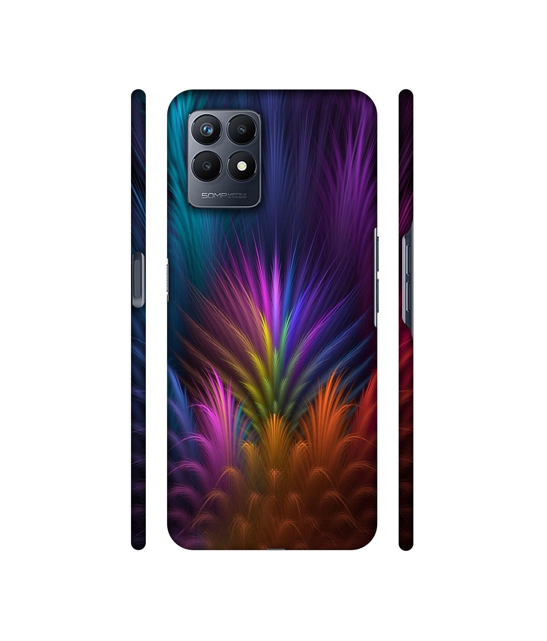 Multicoloured Designer Hard Back Cover for Realme Narzo 50