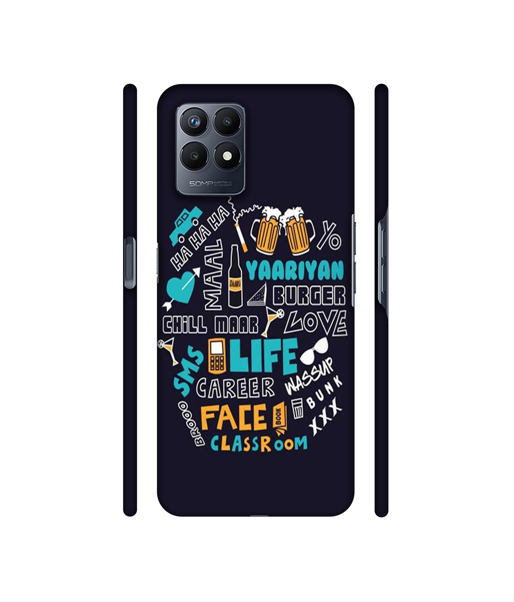 Funny Quote Designer Hard Back Cover for Realme Narzo 50