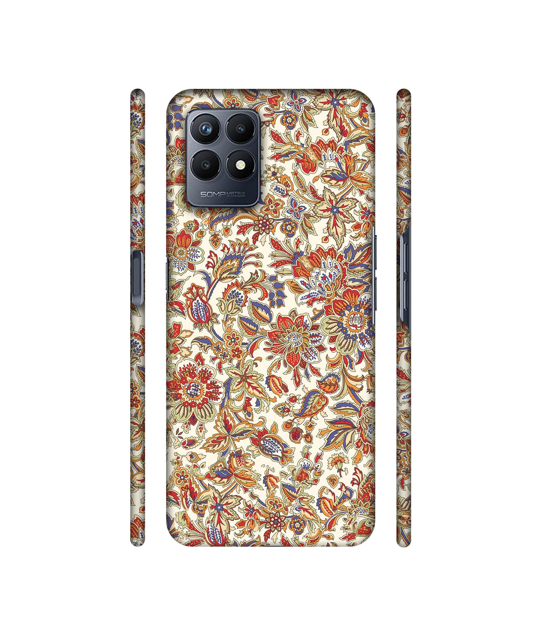 Floral Designer Hard Back Cover for Realme Narzo 50