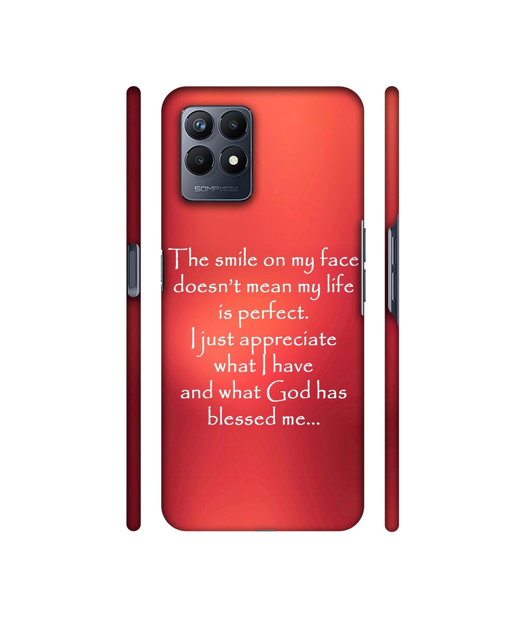 Quotes On Life Designer Hard Back Cover for Realme Narzo 50