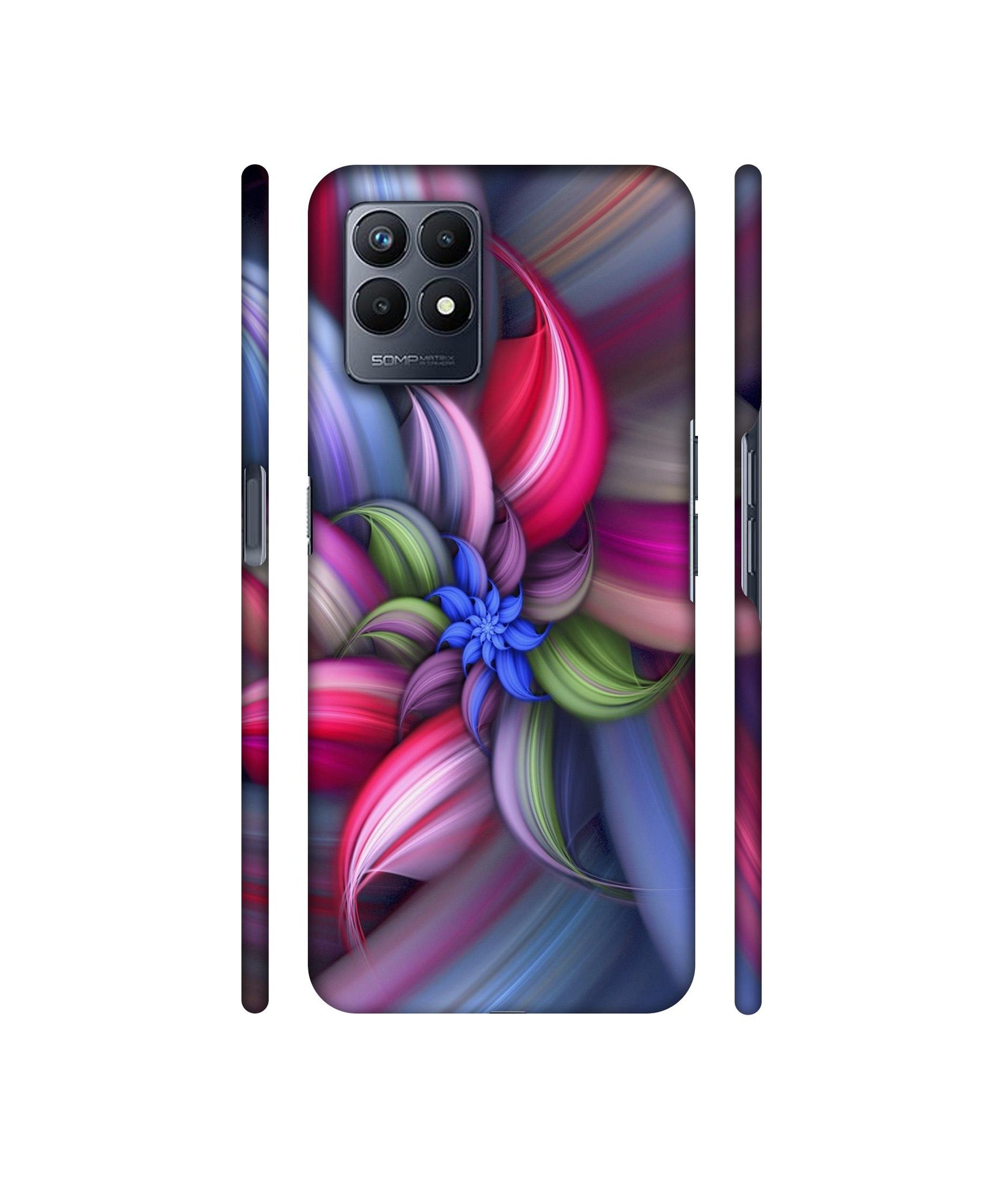 Colorful Flower Designer Hard Back Cover for Realme Narzo 50