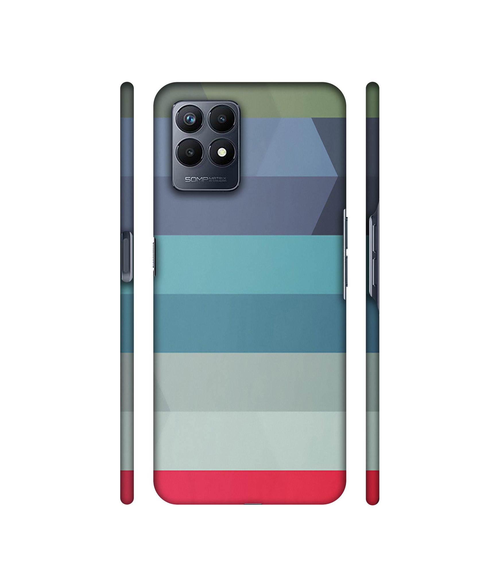 Colorful Lines Designer Hard Back Cover for Realme Narzo 50