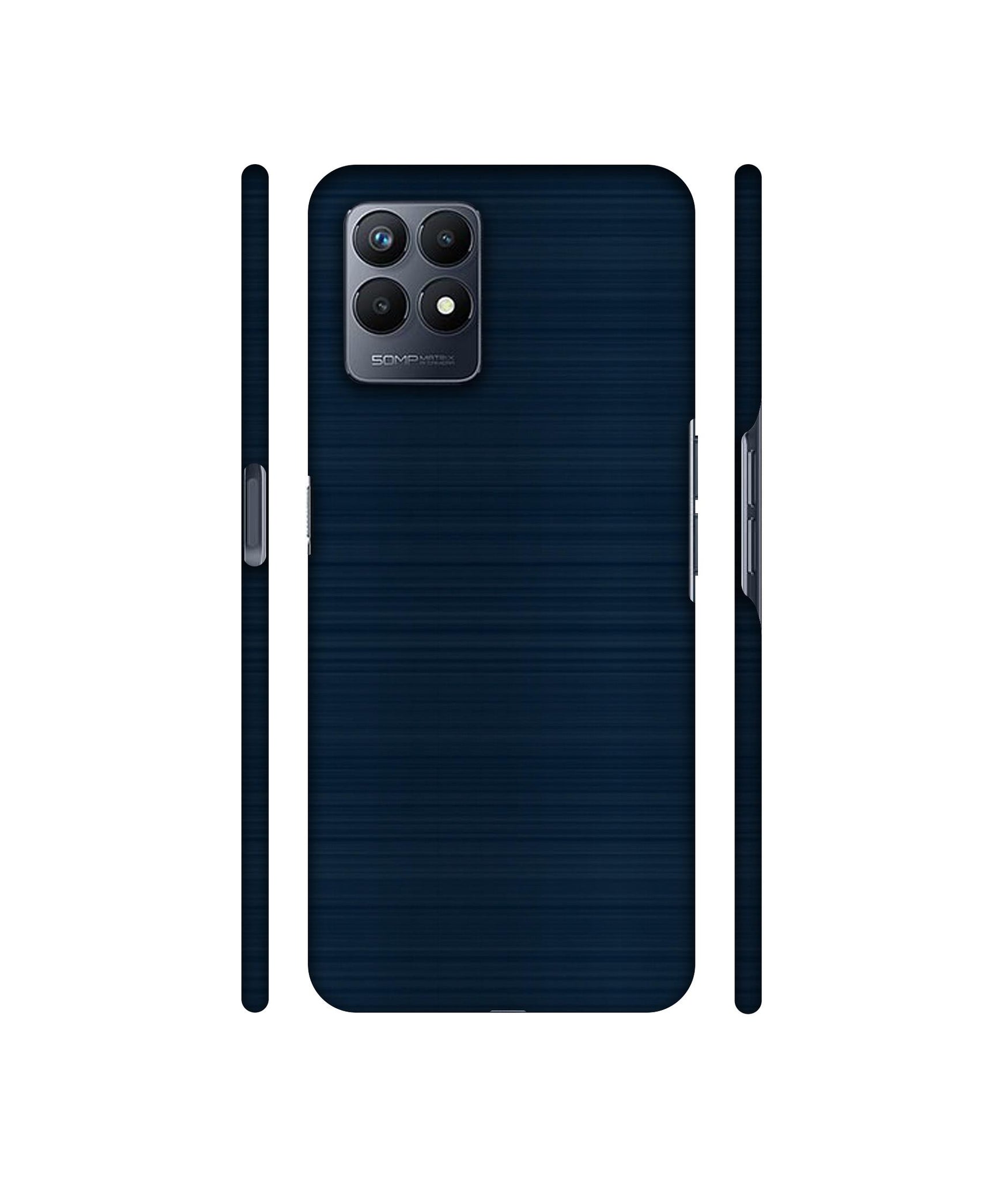 Blue Line Designer Hard Back Cover for Realme Narzo 50