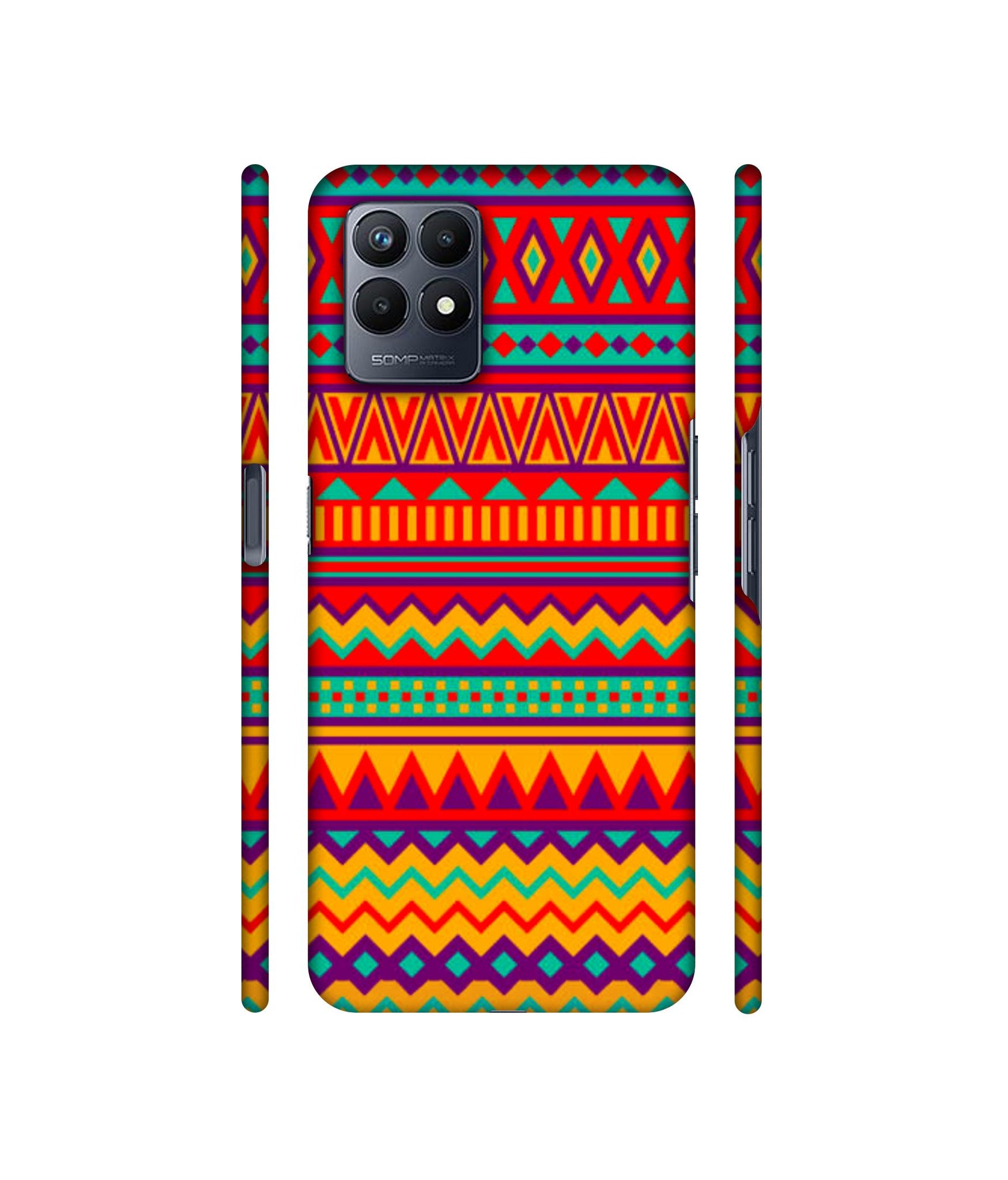 Multicolor Rangoli Art Designer Hard Back Cover for Realme Narzo 50