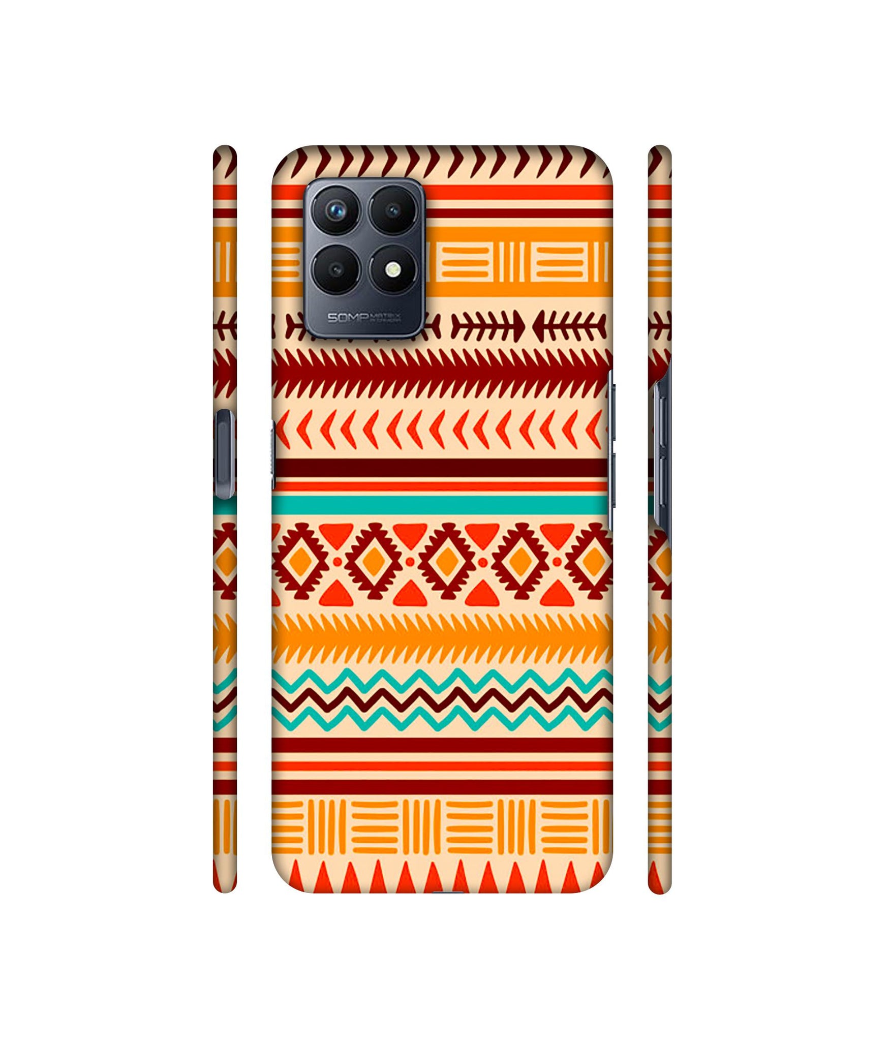 Marathi Rangoli Art Designer Hard Back Cover for Realme Narzo 50