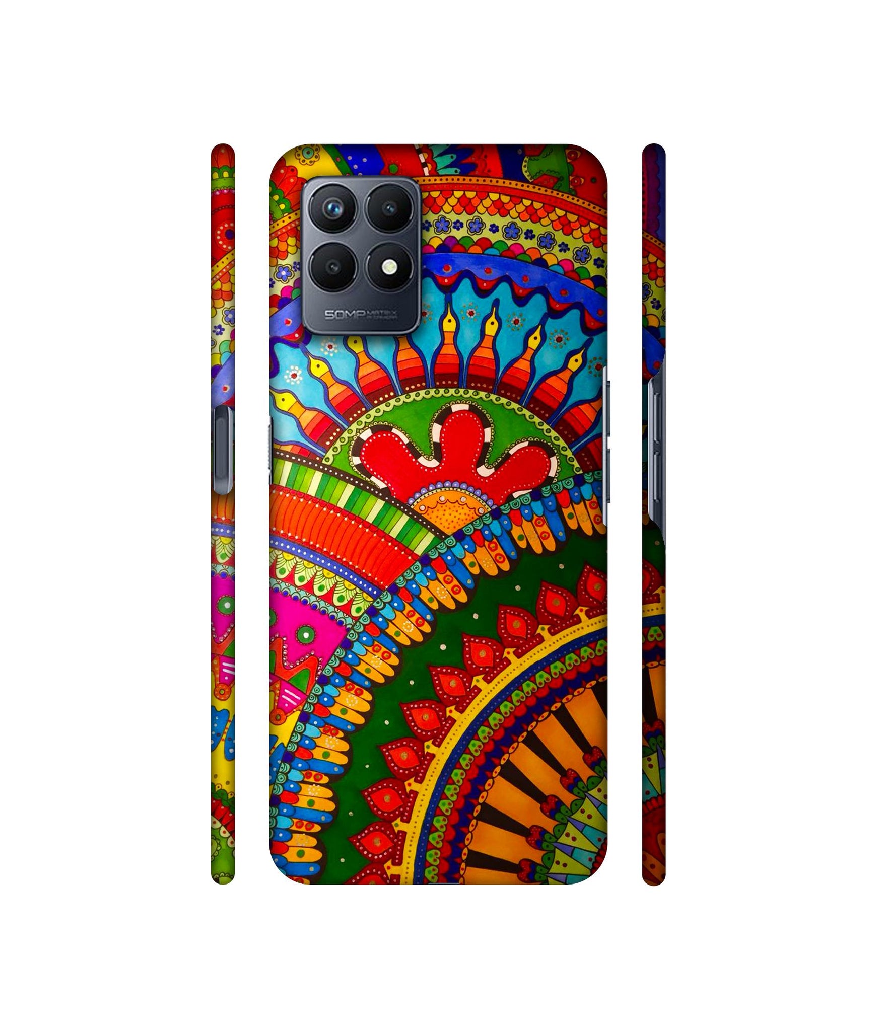 Rajasthani Rangoli Art Designer Hard Back Cover for Realme Narzo 50