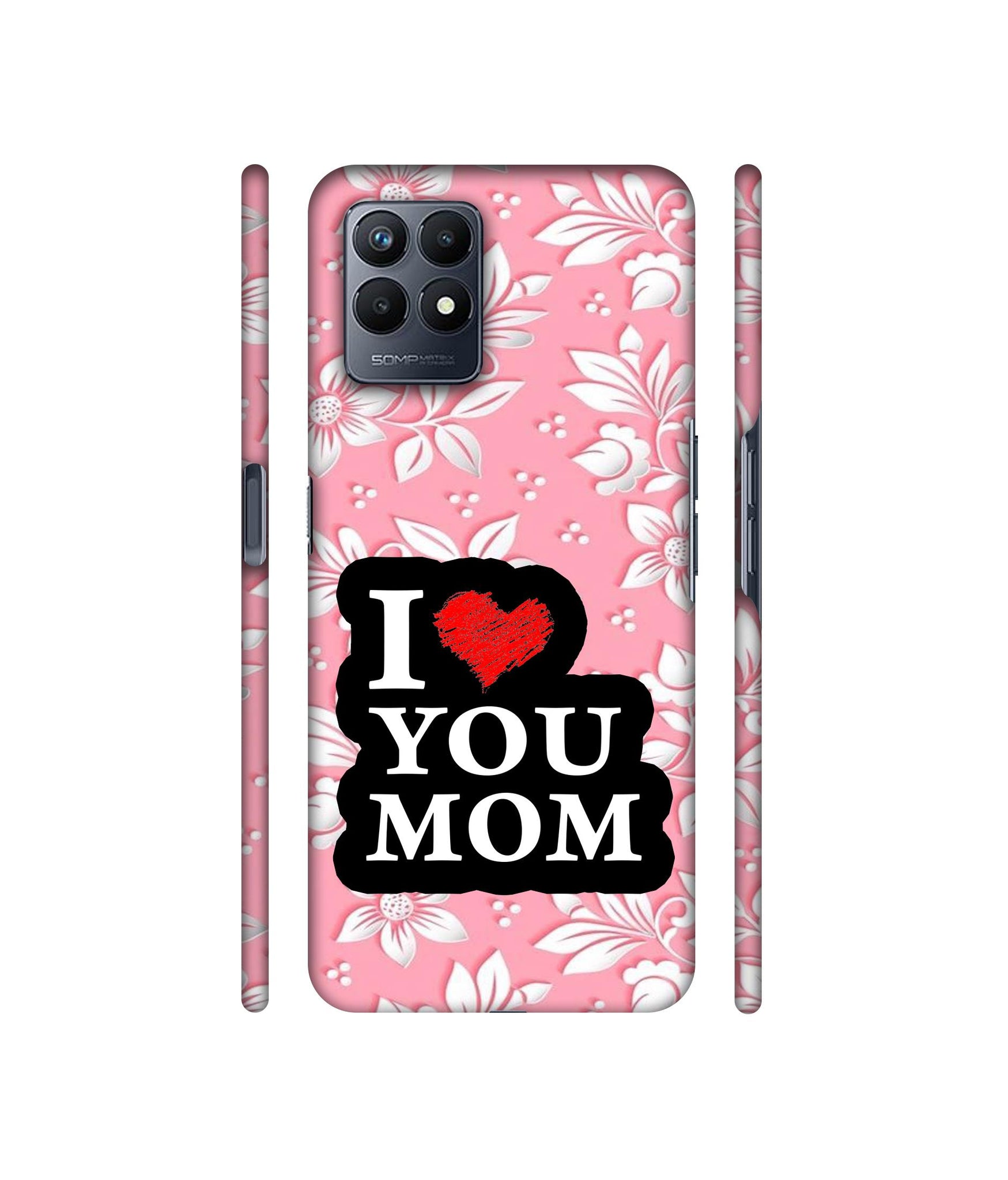 I Love Mom Designer Hard Back Cover for Realme Narzo 50