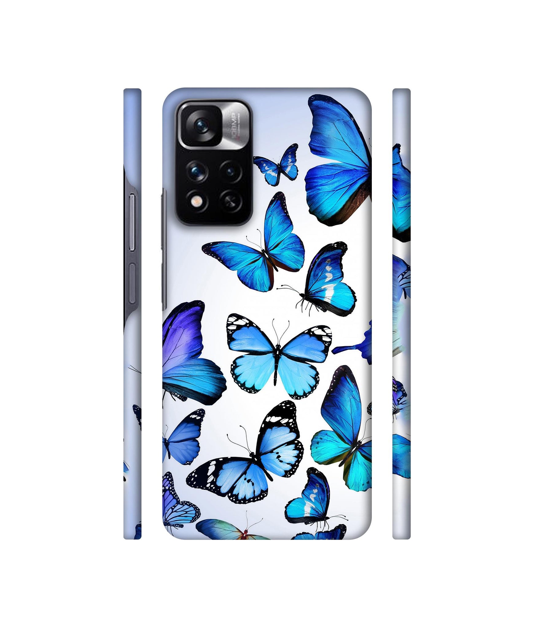 Colorful Flying Butterfly Designer Hard Back Cover for Mi Redmi Note 11 Pro 4G / Mi Redmi Note 11 Pro 5G / Mi Redmi Note 11 Pro + 5G