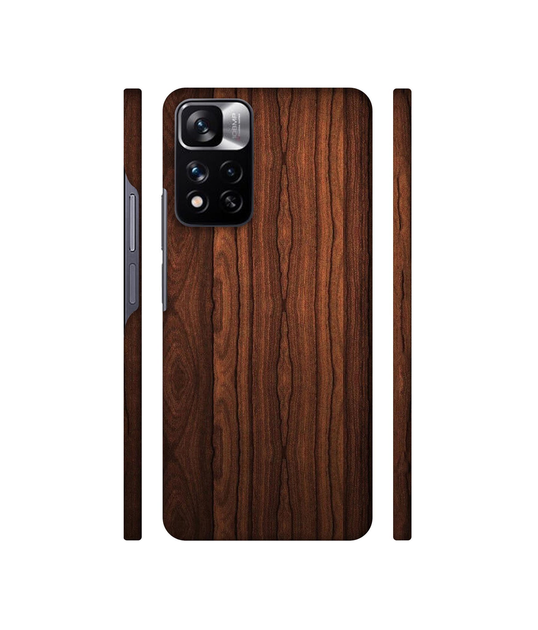 Brown Wooden Texture Designer Hard Back Cover for Mi Redmi Note 11 Pro 4G / Mi Redmi Note 11 Pro 5G / Mi Redmi Note 11 Pro + 5G