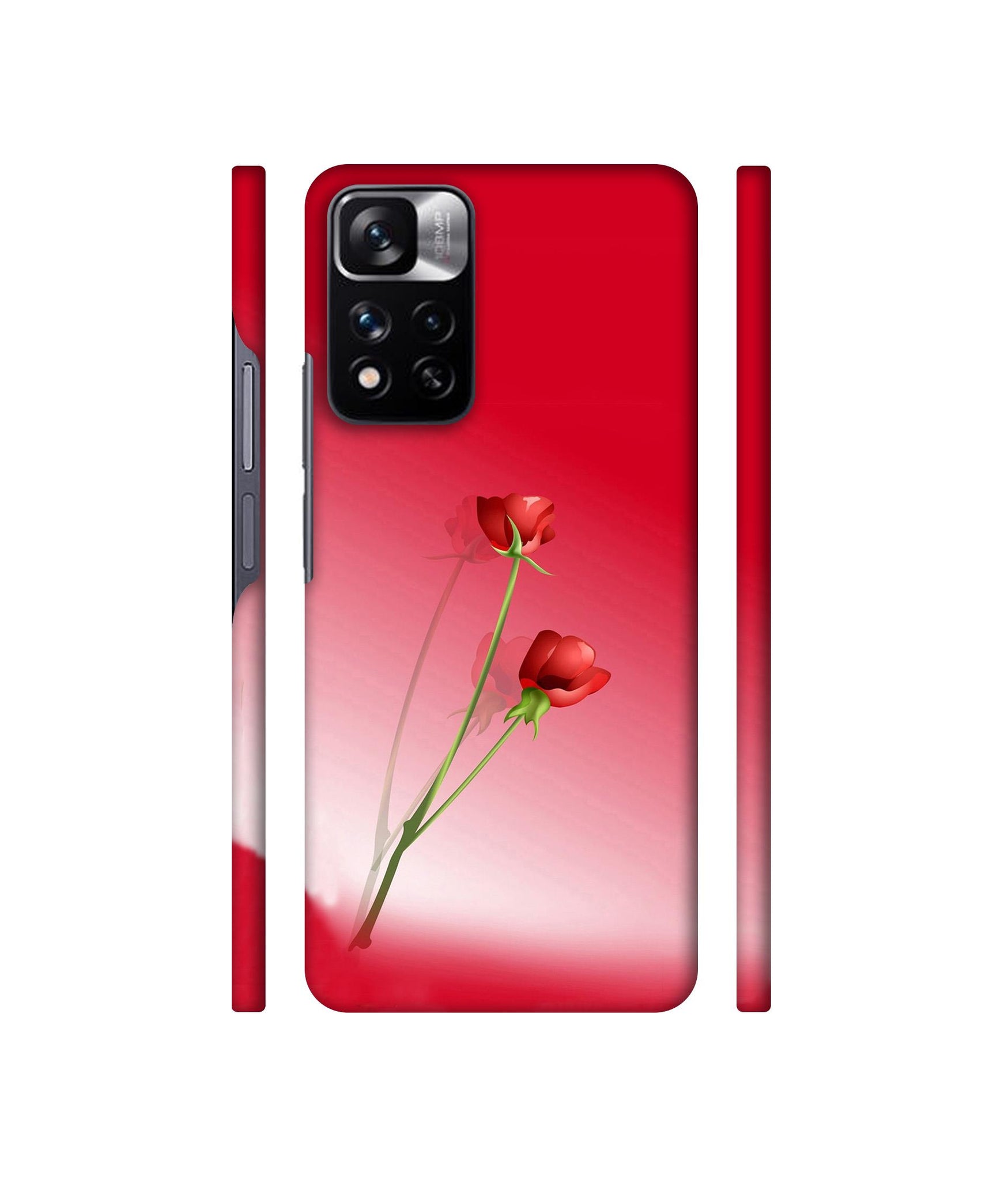 Red Roses Designer Hard Back Cover for Mi Redmi Note 11 Pro 4G / Mi Redmi Note 11 Pro 5G / Mi Redmi Note 11 Pro + 5G