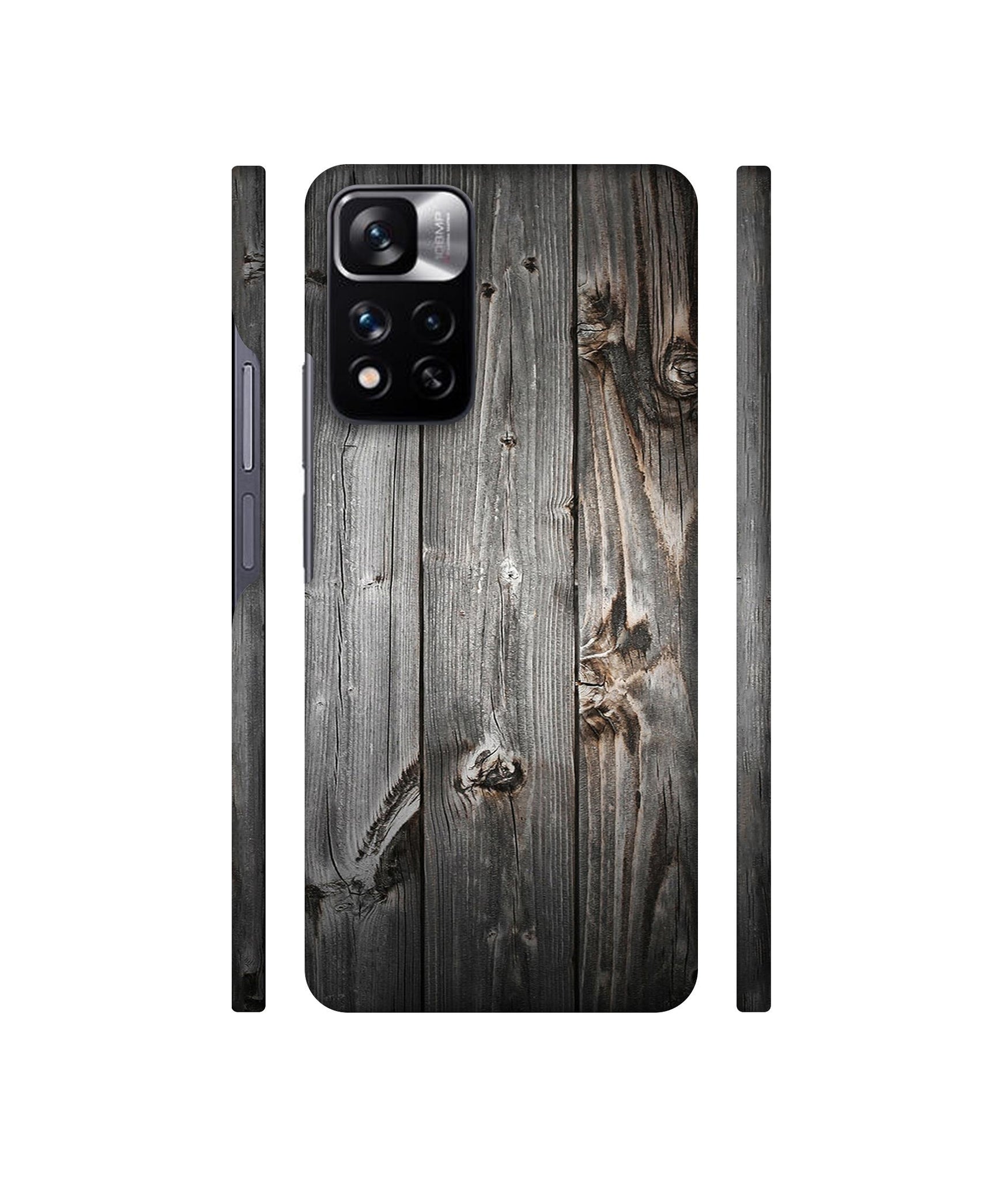 Grey Wooden Texture Designer Hard Back Cover for Mi Redmi Note 11 Pro 4G / Mi Redmi Note 11 Pro 5G / Mi Redmi Note 11 Pro + 5G