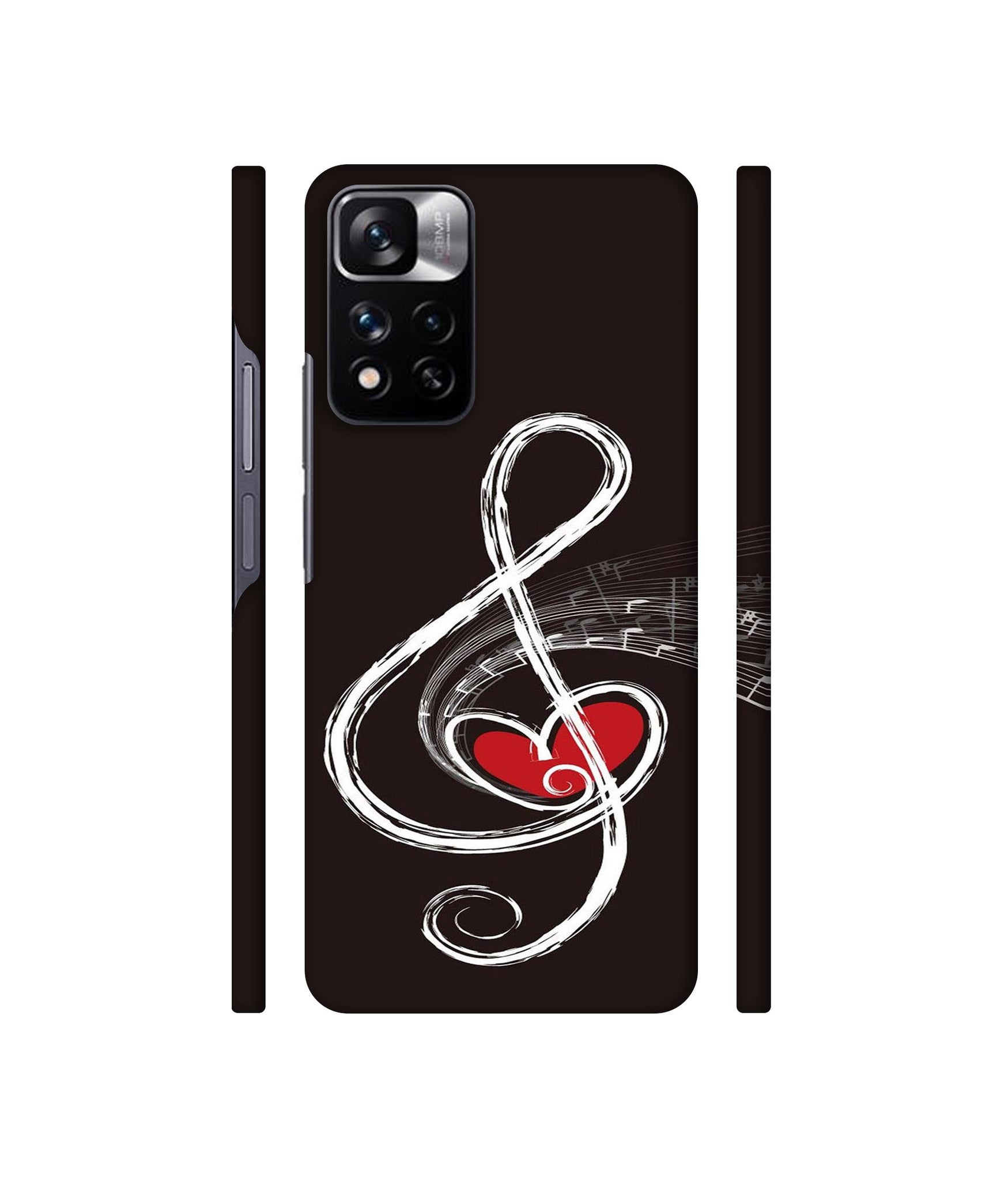 Love Note Music Designer Hard Back Cover for Mi Redmi Note 11 Pro 4G / Mi Redmi Note 11 Pro 5G / Mi Redmi Note 11 Pro + 5G