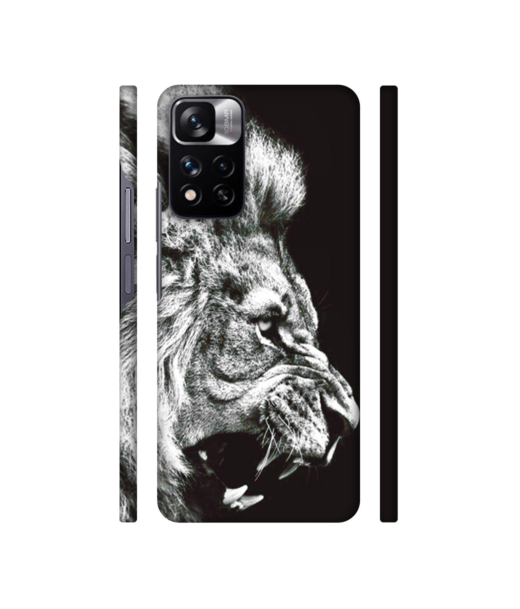 Angry Lion Designer Hard Back Cover for Mi Redmi Note 11 Pro 4G / Mi Redmi Note 11 Pro 5G / Mi Redmi Note 11 Pro + 5G