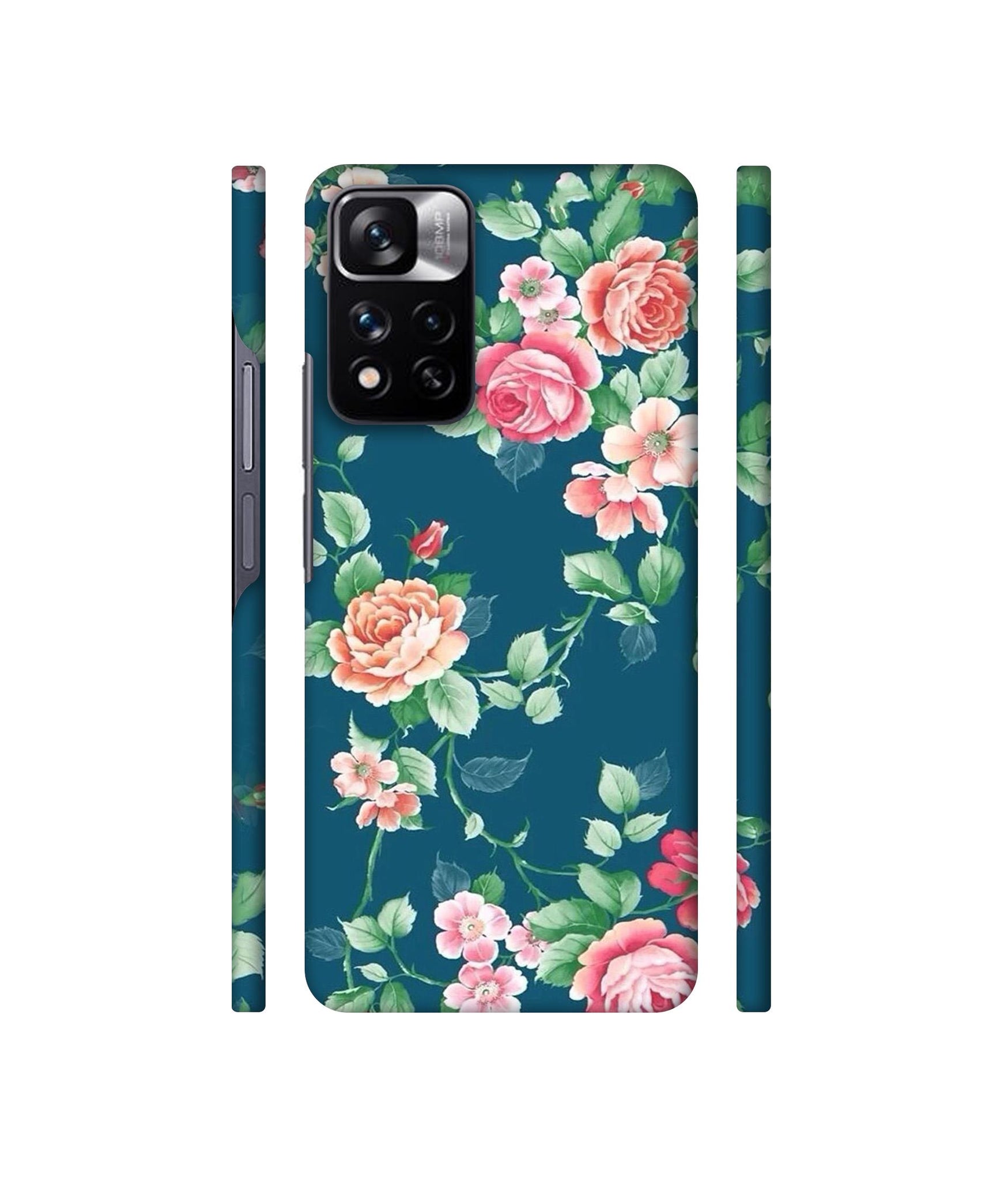 Vintage Floral Designer Hard Back Cover for Mi Redmi Note 11 Pro 4G / Mi Redmi Note 11 Pro 5G / Mi Redmi Note 11 Pro + 5G