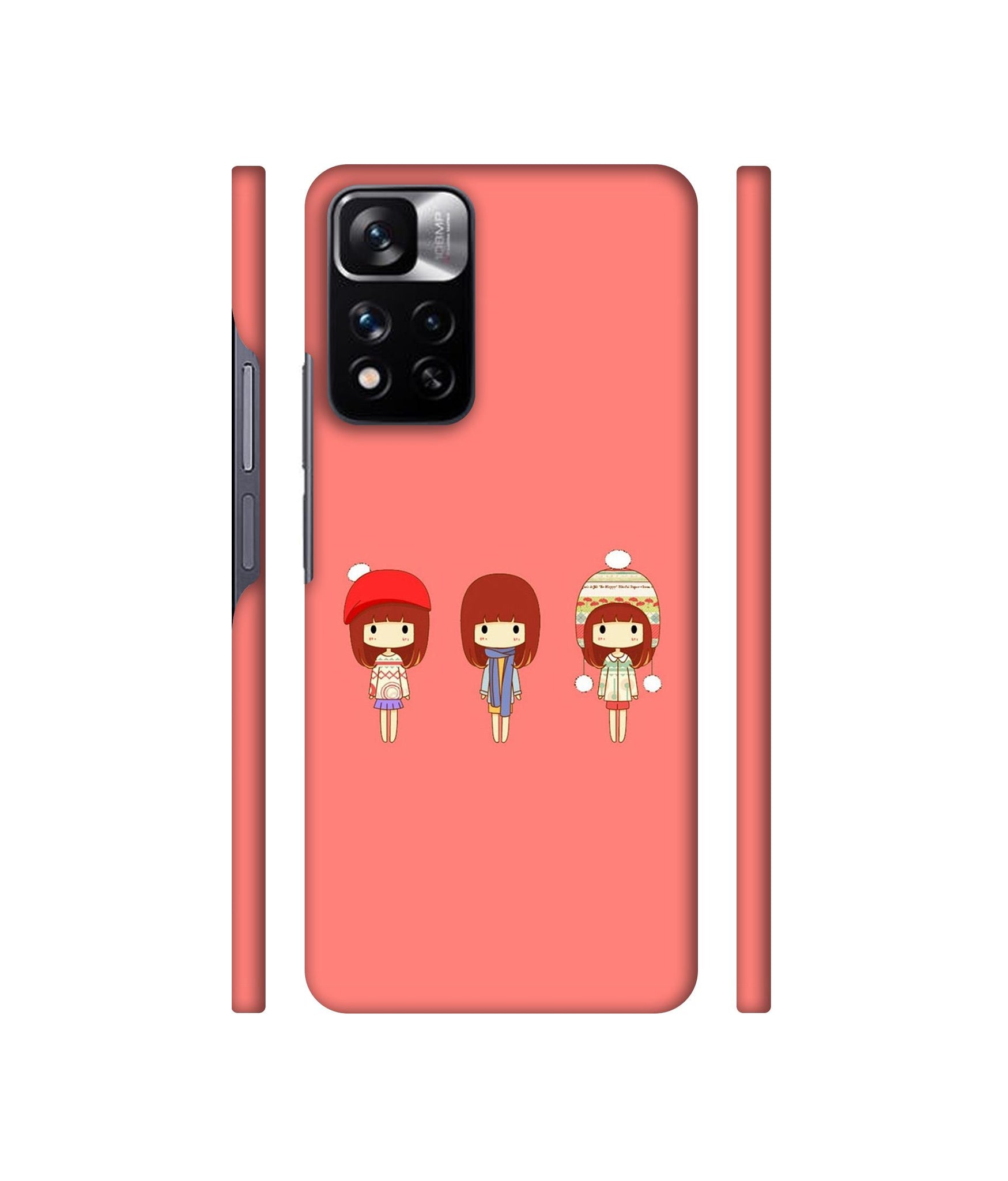 Cute Girls Designer Hard Back Cover for Mi Redmi Note 11 Pro 4G / Mi Redmi Note 11 Pro 5G / Mi Redmi Note 11 Pro + 5G
