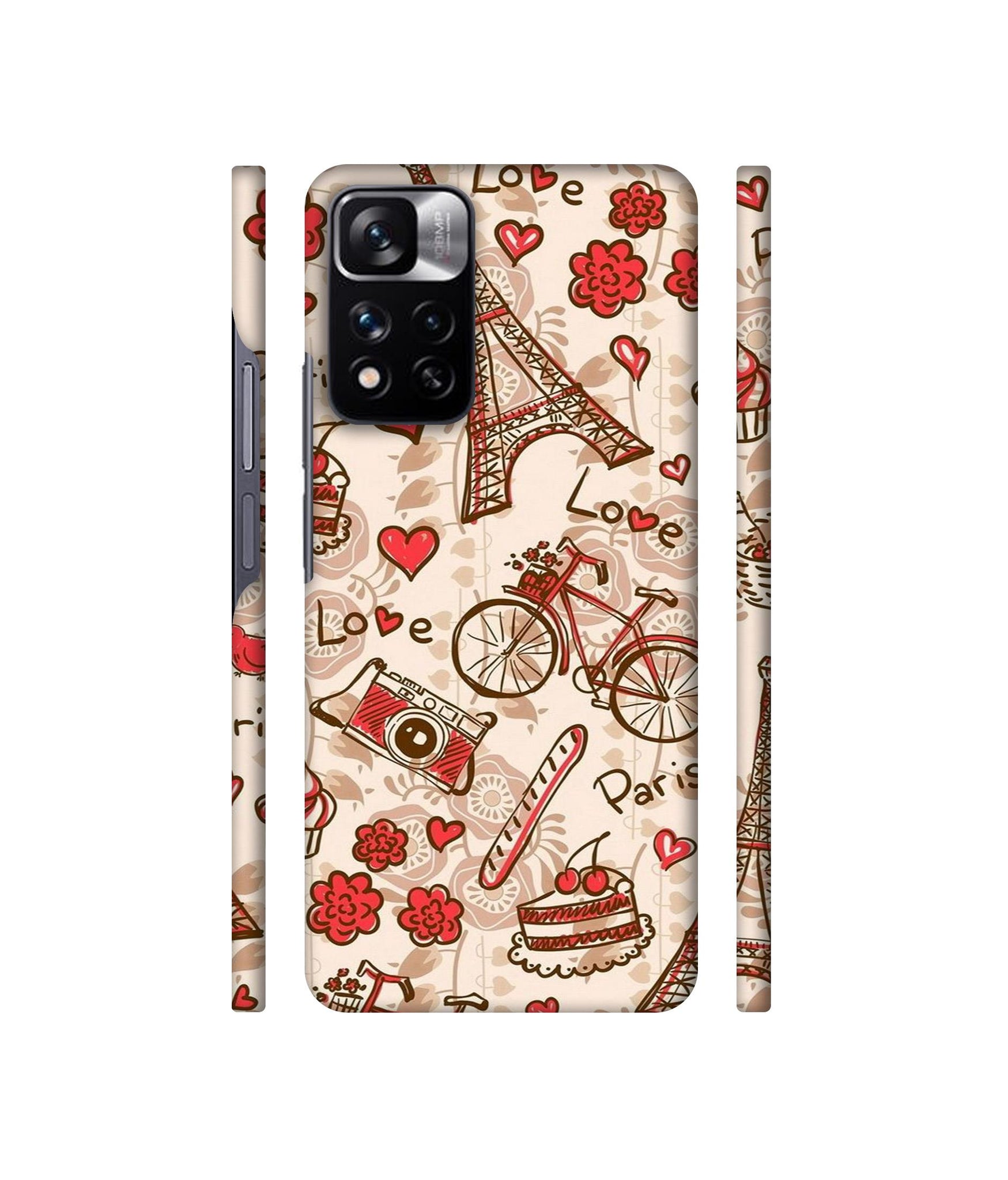 Vintage Paris Designer Hard Back Cover for Mi Redmi Note 11 Pro 4G / Mi Redmi Note 11 Pro 5G / Mi Redmi Note 11 Pro + 5G
