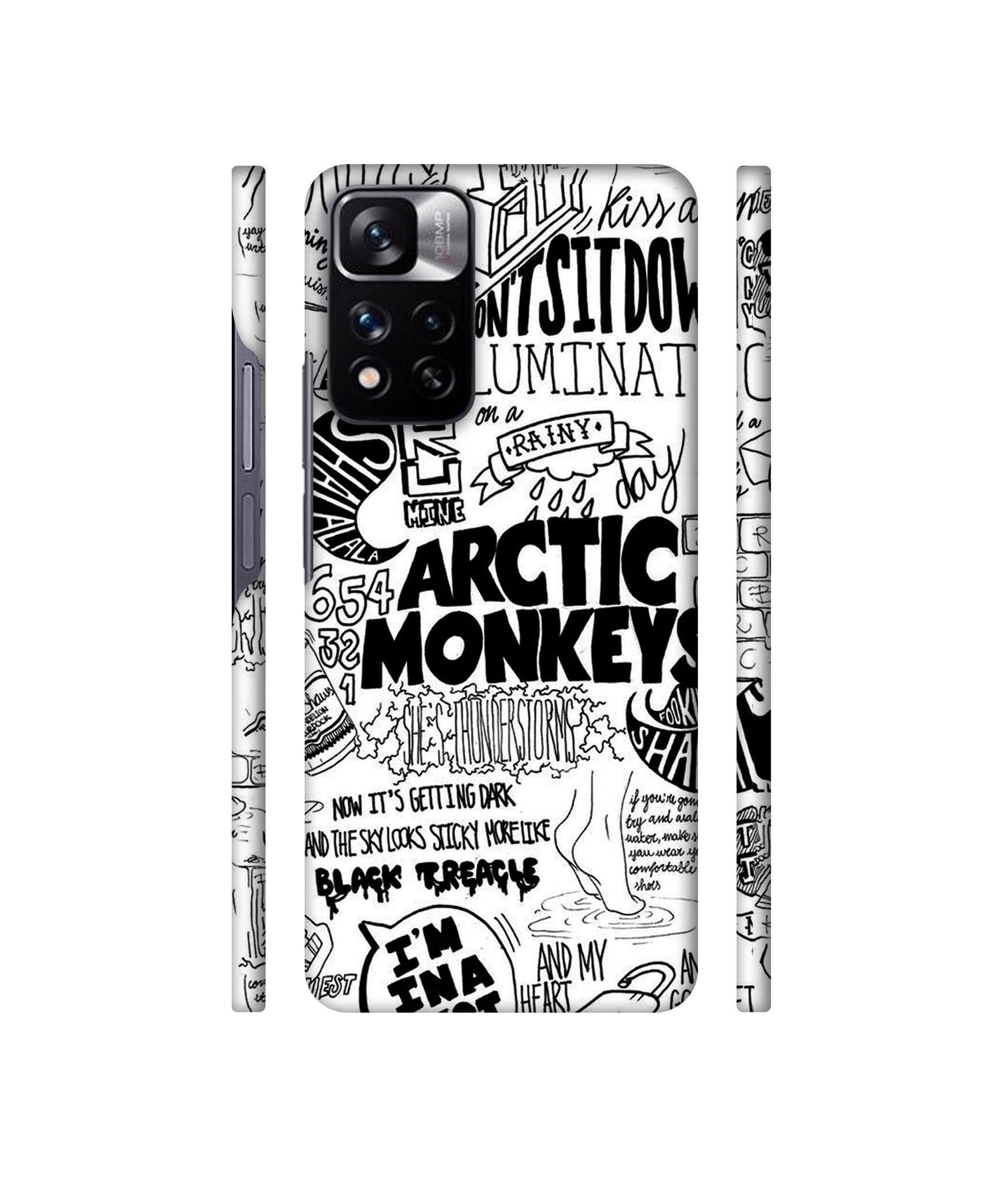 Arctic Monkeys Pattern Designer Hard Back Cover for Mi Redmi Note 11 Pro 4G / Mi Redmi Note 11 Pro 5G / Mi Redmi Note 11 Pro + 5G