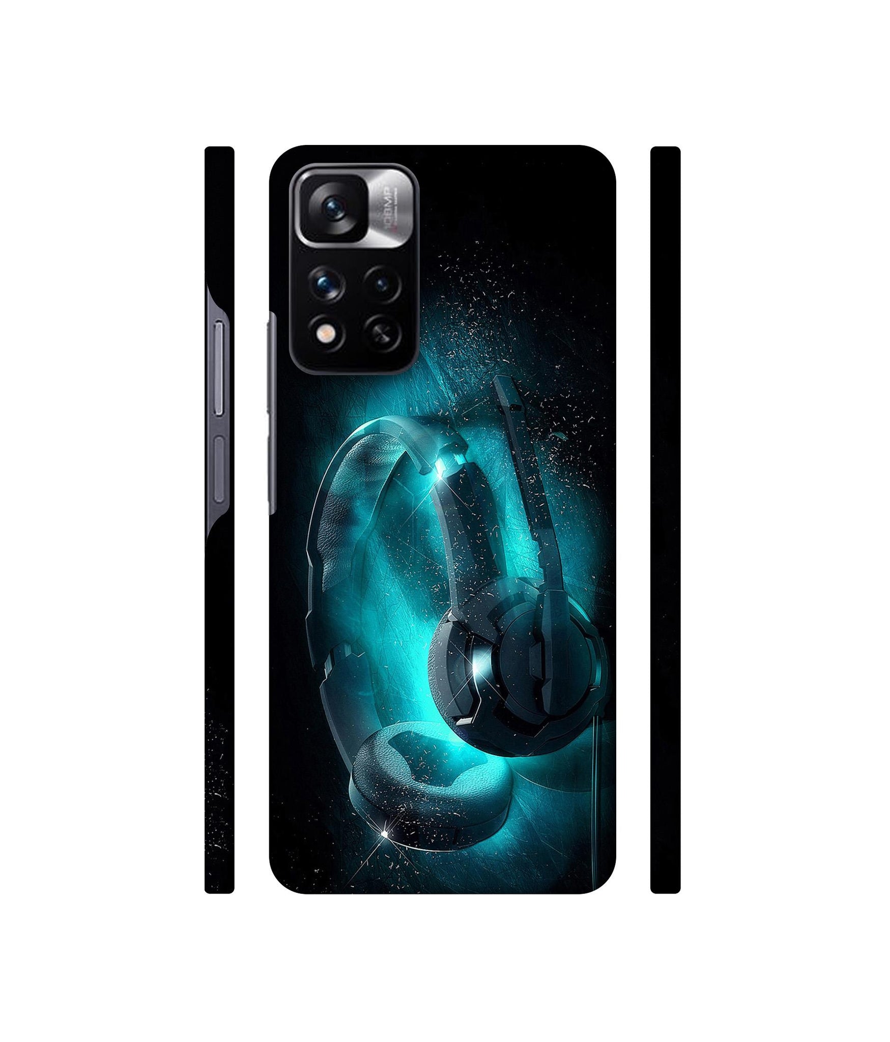 Cool Headphone Designer Hard Back Cover for Mi Redmi Note 11 Pro 4G / Mi Redmi Note 11 Pro 5G / Mi Redmi Note 11 Pro + 5G