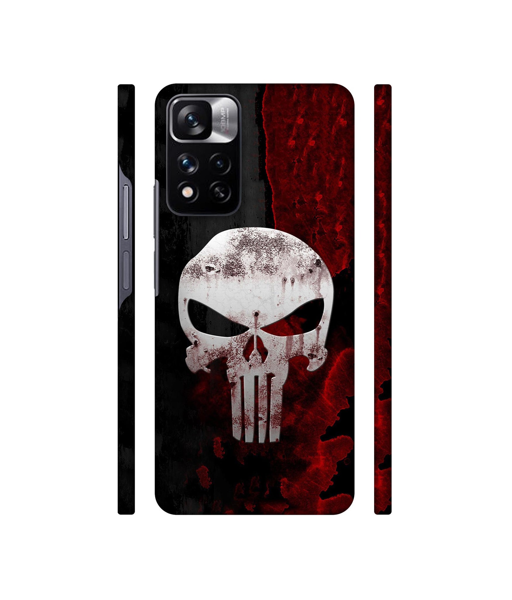 Punisher Skull Designer Hard Back Cover for Mi Redmi Note 11 Pro 4G / Mi Redmi Note 11 Pro 5G / Mi Redmi Note 11 Pro + 5G