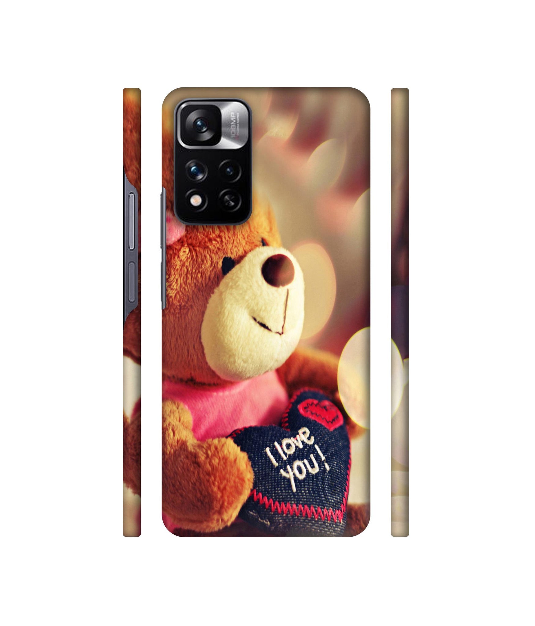 Teddy Bear Designer Hard Back Cover for Mi Redmi Note 11 Pro 4G / Mi Redmi Note 11 Pro 5G / Mi Redmi Note 11 Pro + 5G