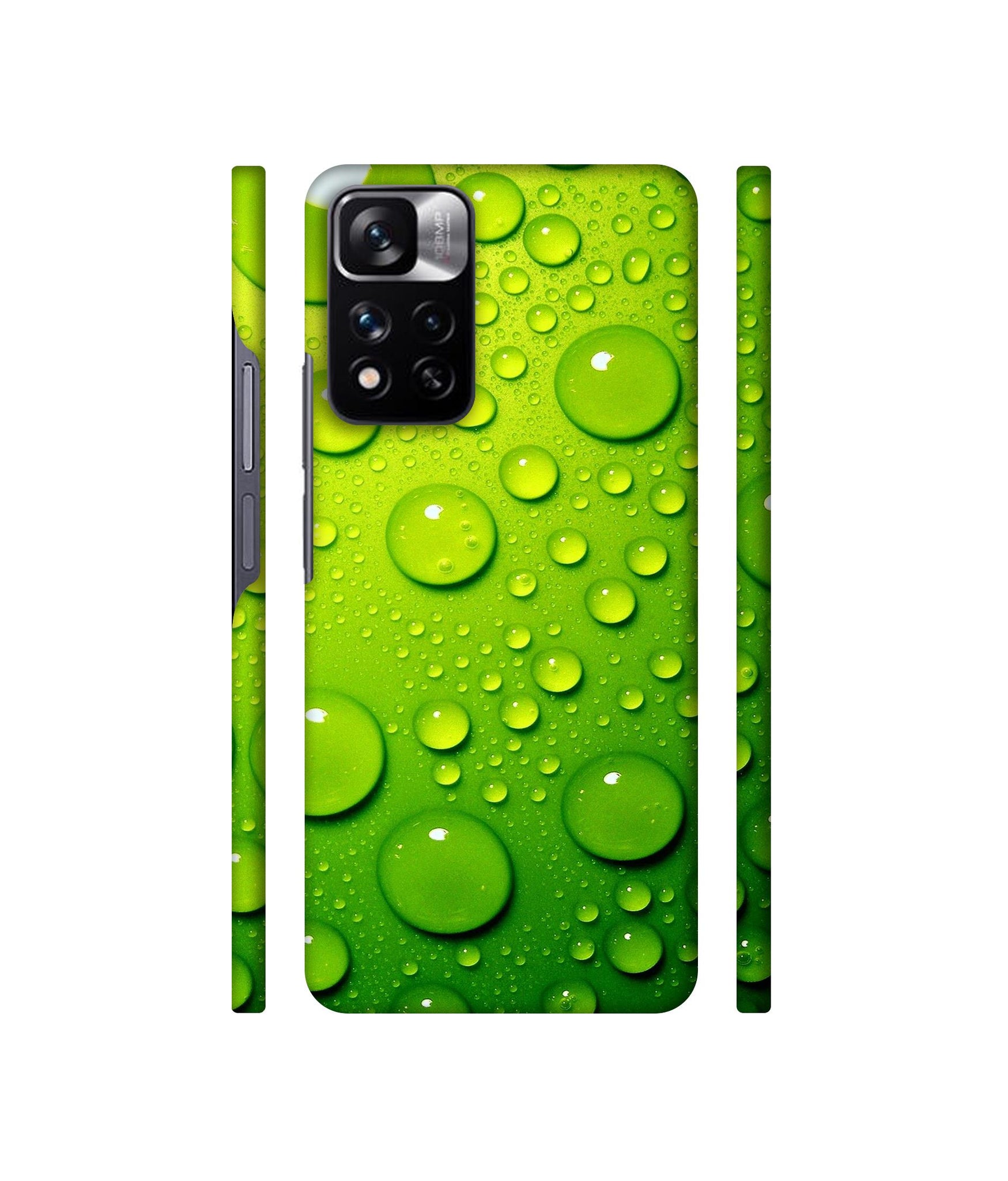 Green Bubbles Designer Hard Back Cover for Mi Redmi Note 11 Pro 4G / Mi Redmi Note 11 Pro 5G / Mi Redmi Note 11 Pro + 5G