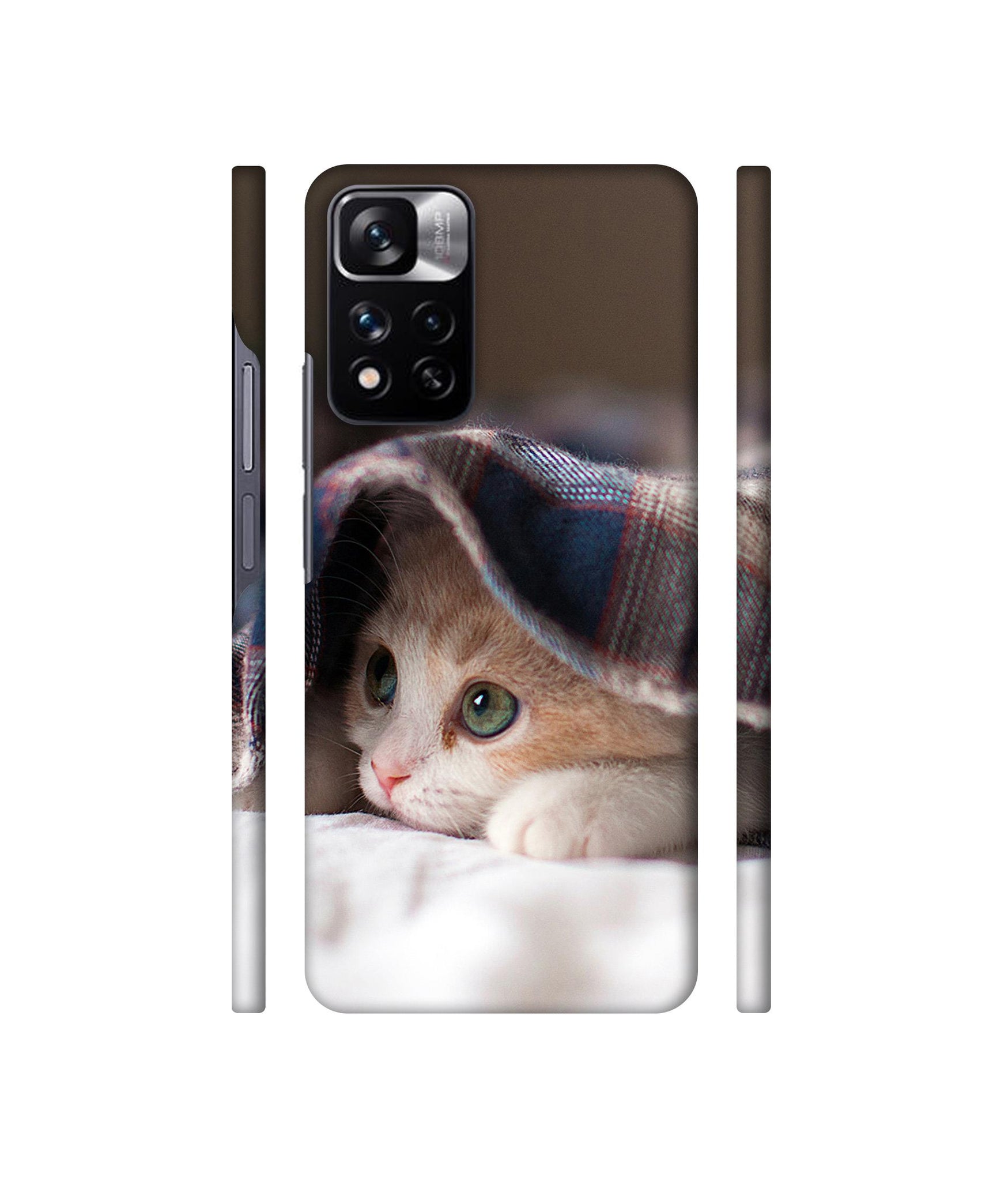 Sleepy Kitten Designer Hard Back Cover for Mi Redmi Note 11 Pro 4G / Mi Redmi Note 11 Pro 5G / Mi Redmi Note 11 Pro + 5G