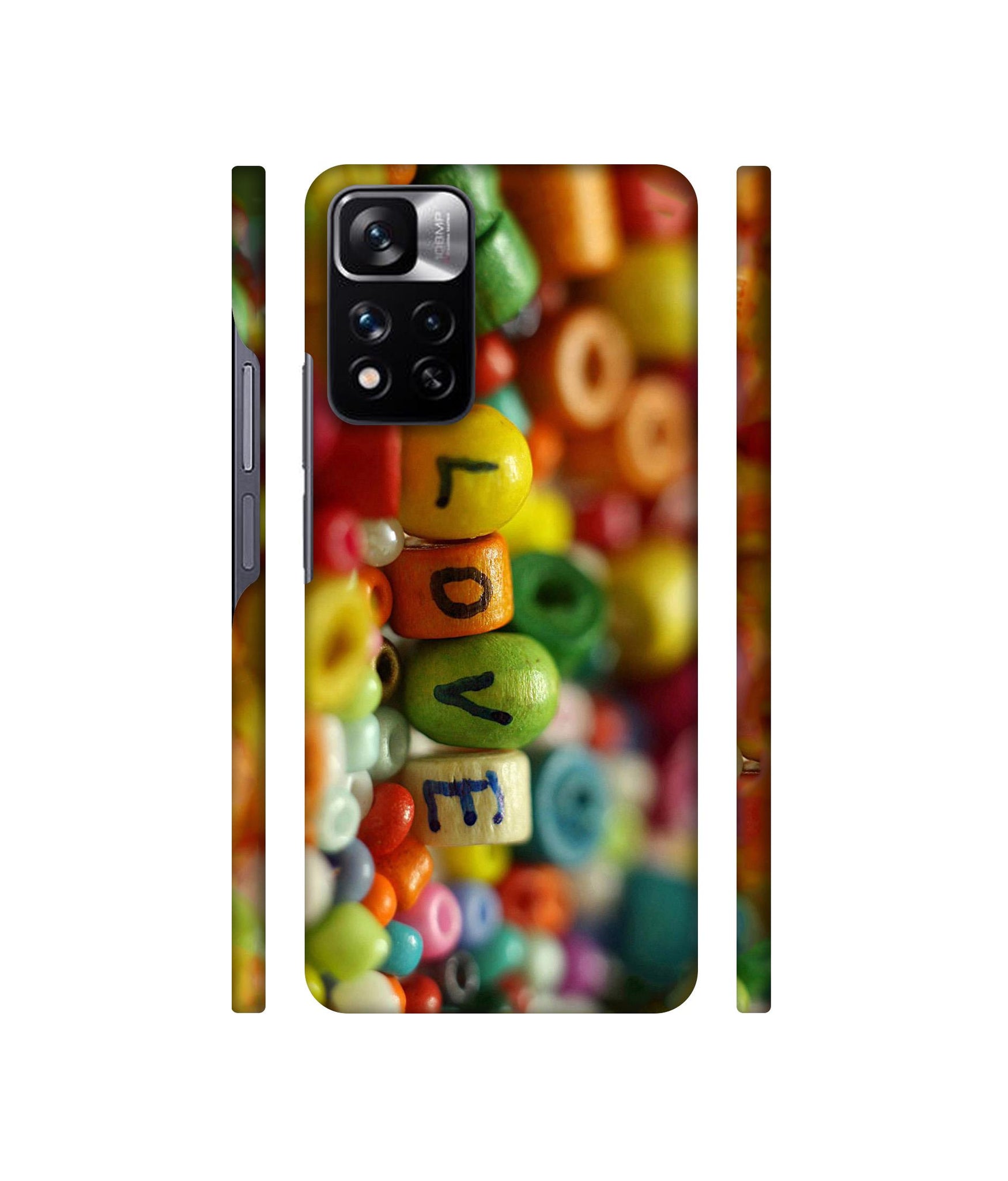 Colorful Love Designer Hard Back Cover for Mi Redmi Note 11 Pro 4G / Mi Redmi Note 11 Pro 5G / Mi Redmi Note 11 Pro + 5G