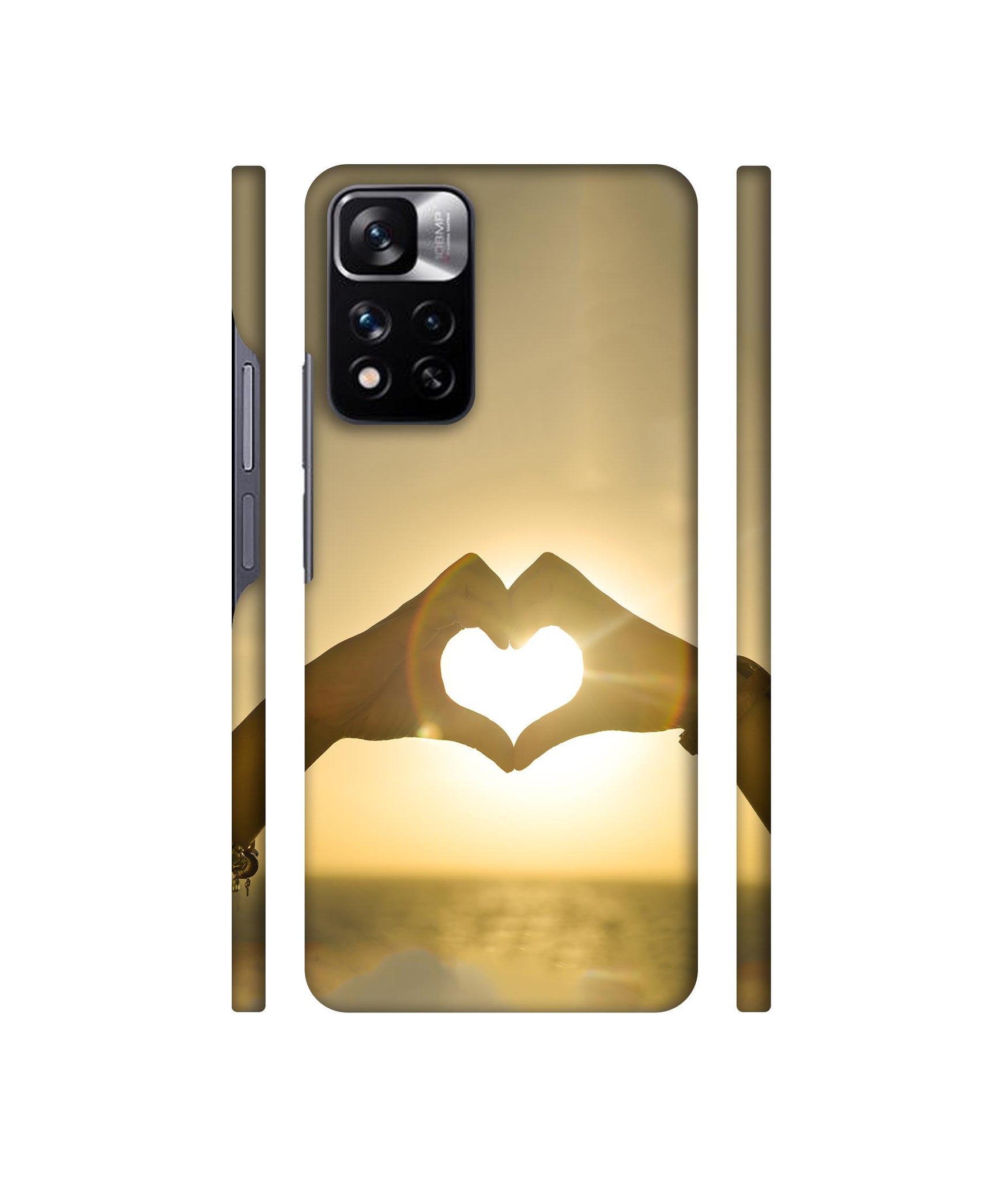 Heart in Hand Shape Designer Hard Back Cover for Mi Redmi Note 11 Pro 4G / Mi Redmi Note 11 Pro 5G / Mi Redmi Note 11 Pro + 5G