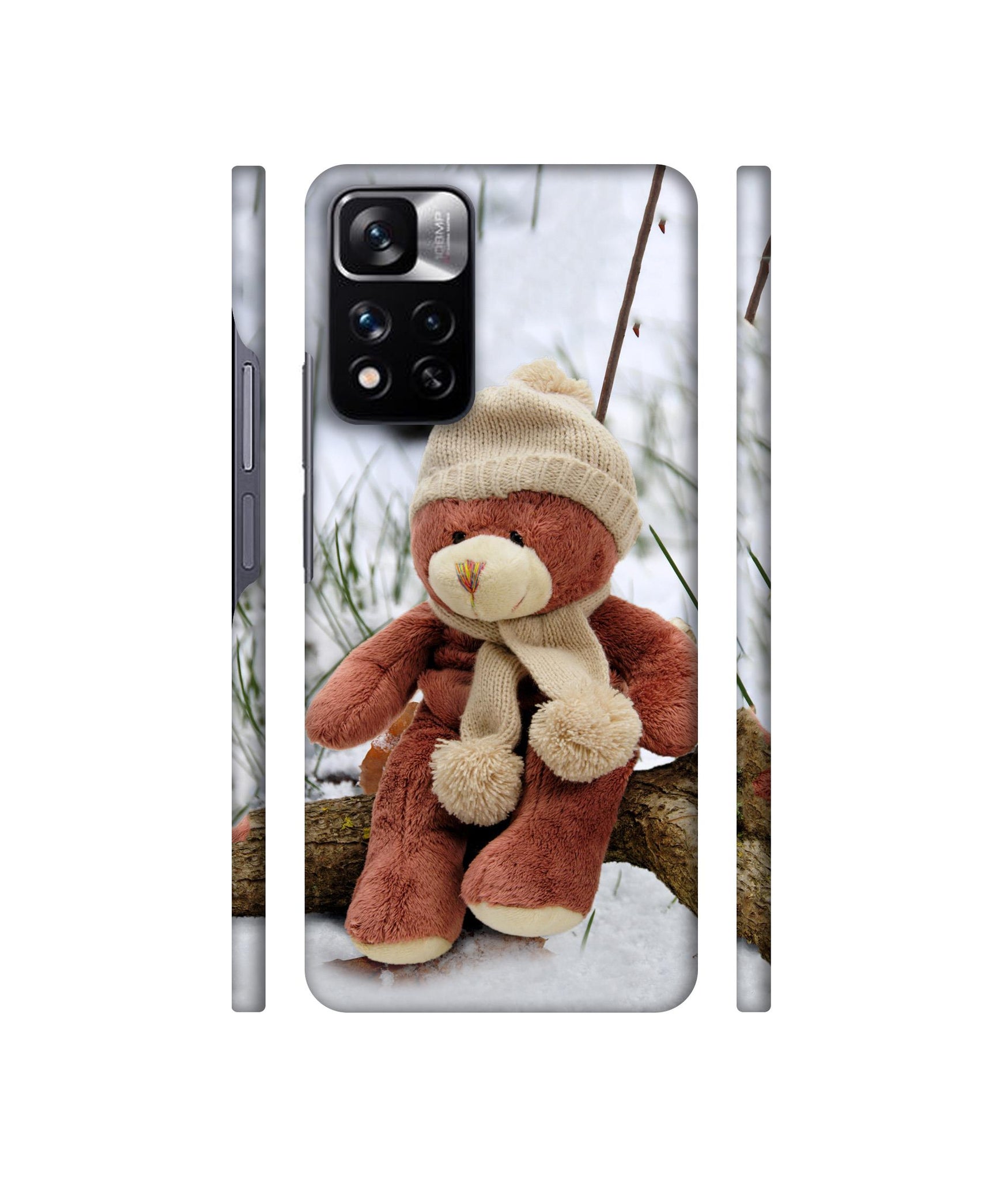 Woolen Bear Designer Hard Back Cover for Mi Redmi Note 11 Pro 4G / Mi Redmi Note 11 Pro 5G / Mi Redmi Note 11 Pro + 5G