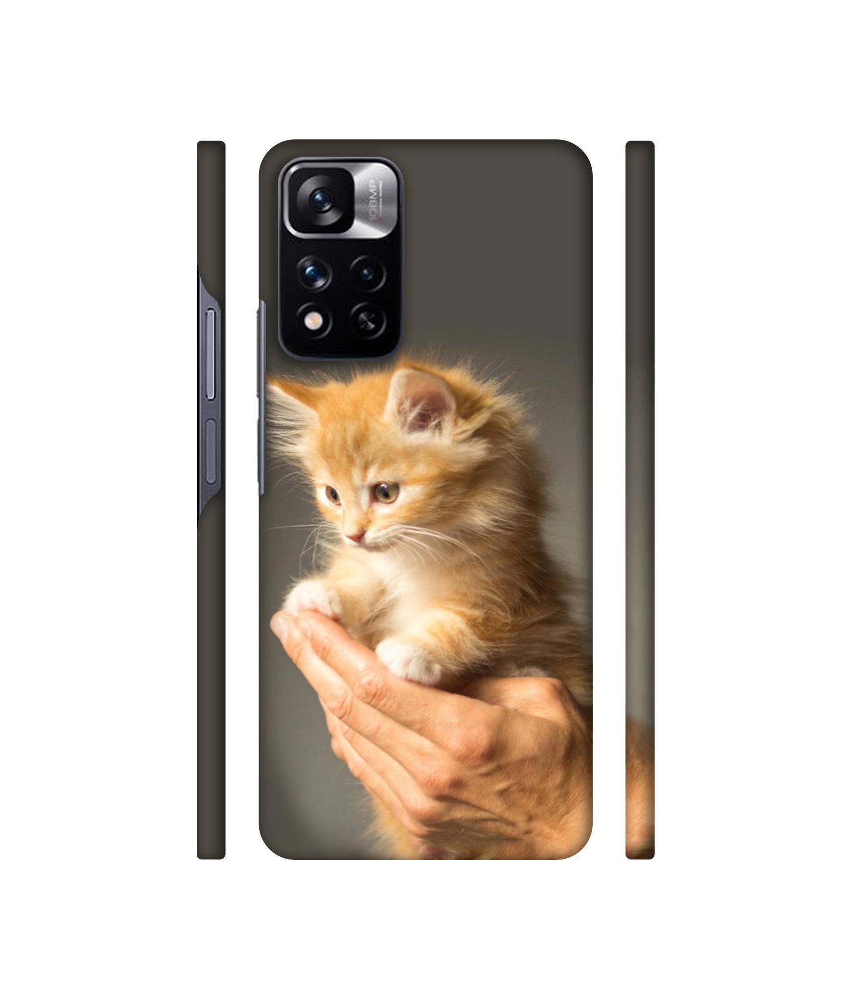 Cute Kitten Designer Hard Back Cover for Mi Redmi Note 11 Pro 4G / Mi Redmi Note 11 Pro 5G / Mi Redmi Note 11 Pro + 5G