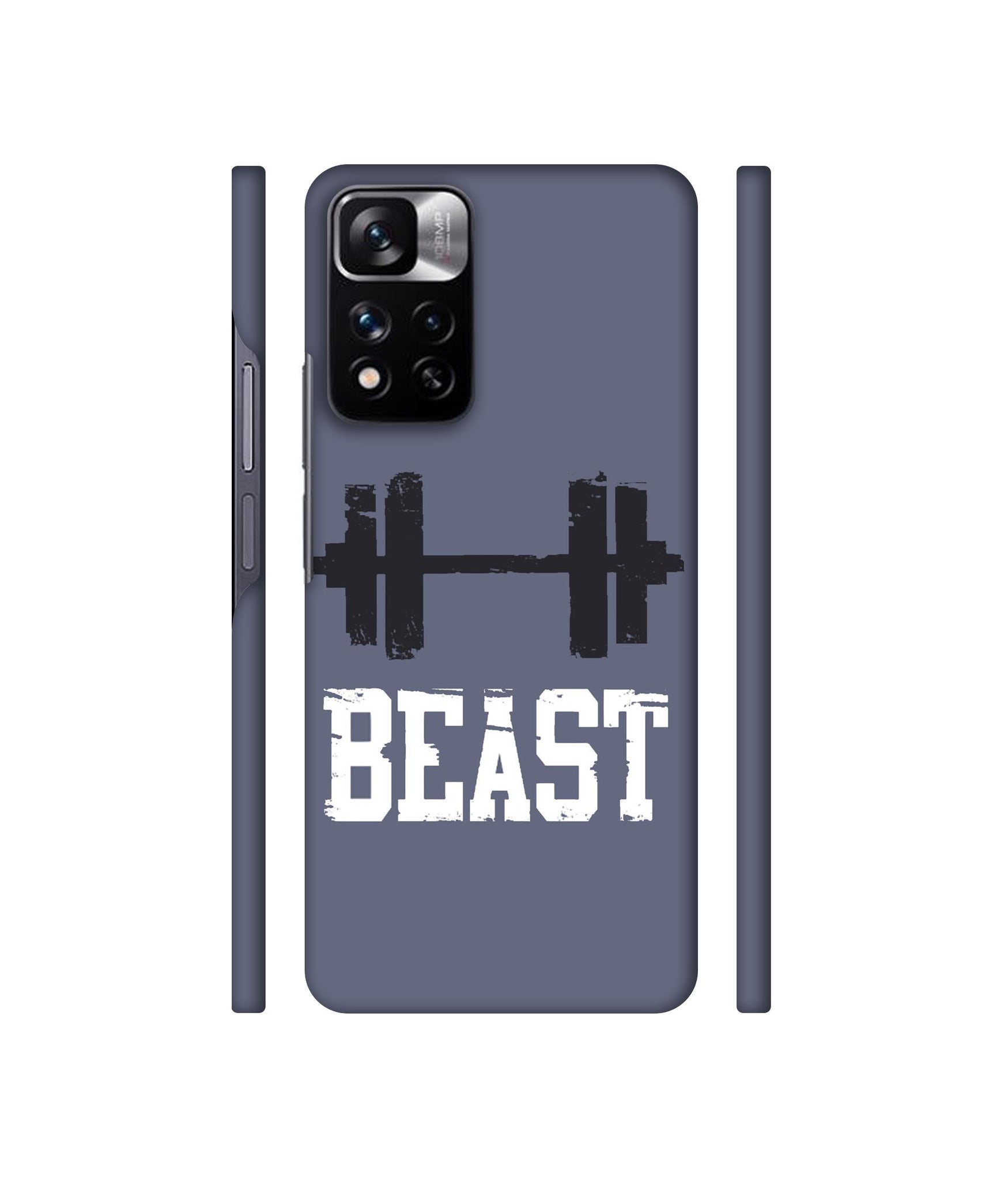 Beast Gym Designer Hard Back Cover for Mi Redmi Note 11 Pro 4G / Mi Redmi Note 11 Pro 5G / Mi Redmi Note 11 Pro + 5G
