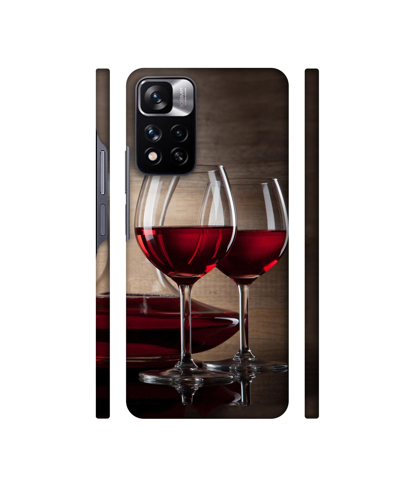 Wine Glass Designer Hard Back Cover for Mi Redmi Note 11 Pro 4G / Mi Redmi Note 11 Pro 5G / Mi Redmi Note 11 Pro + 5G