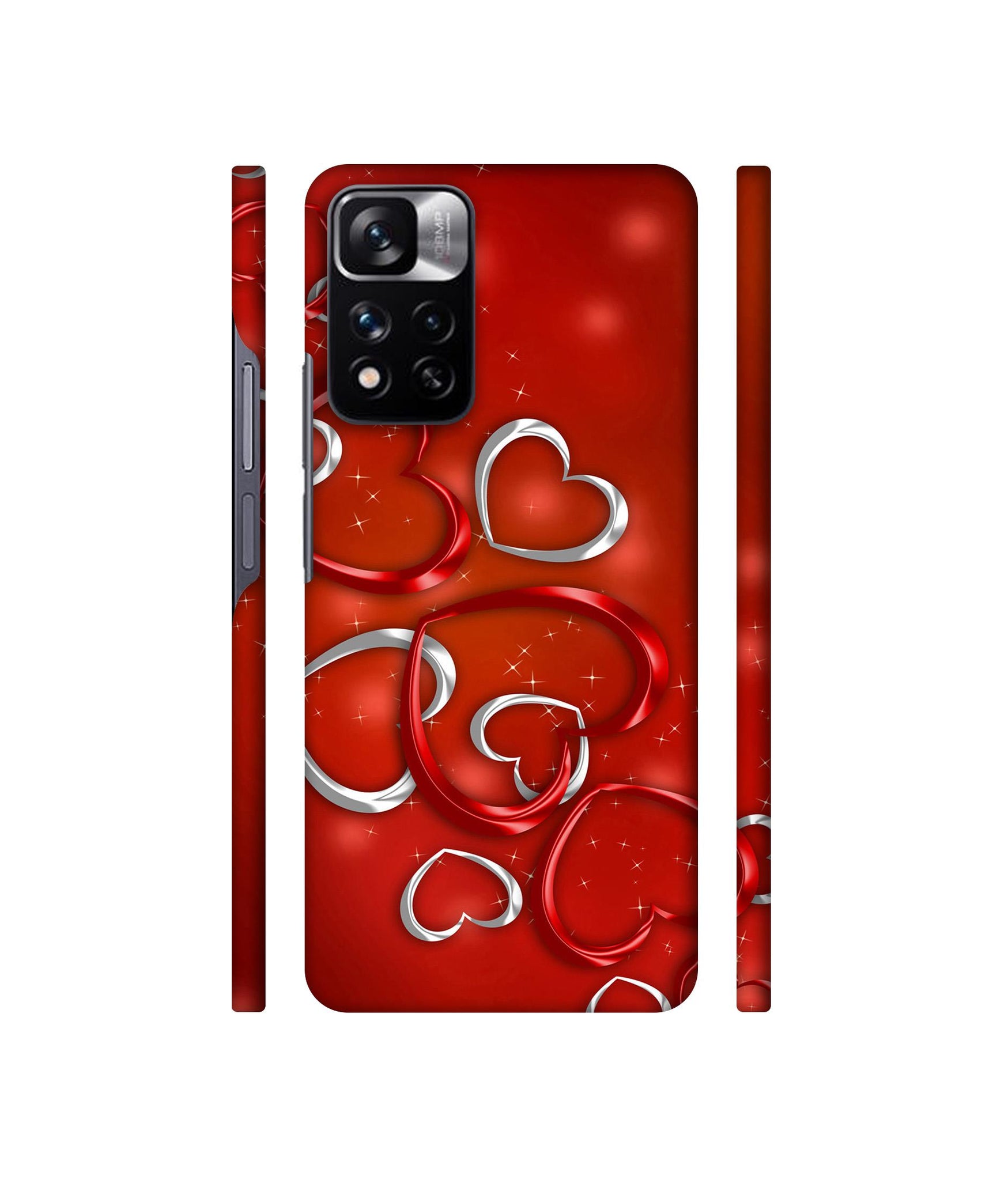 Hearts Designer Hard Back Cover for Mi Redmi Note 11 Pro 4G / Mi Redmi Note 11 Pro 5G / Mi Redmi Note 11 Pro + 5G