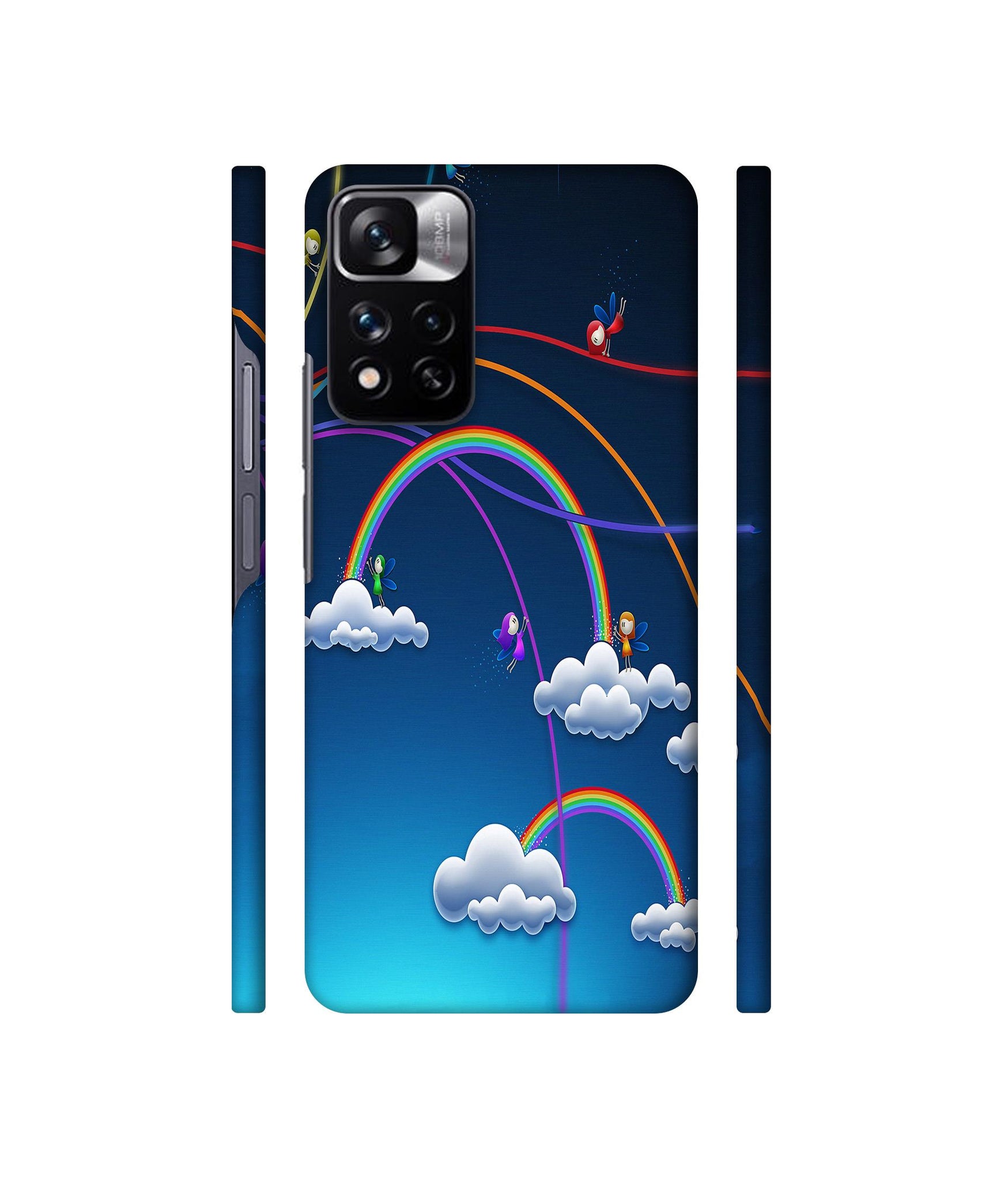 Rainbow Designer Hard Back Cover for Mi Redmi Note 11 Pro 4G / Mi Redmi Note 11 Pro 5G / Mi Redmi Note 11 Pro + 5G