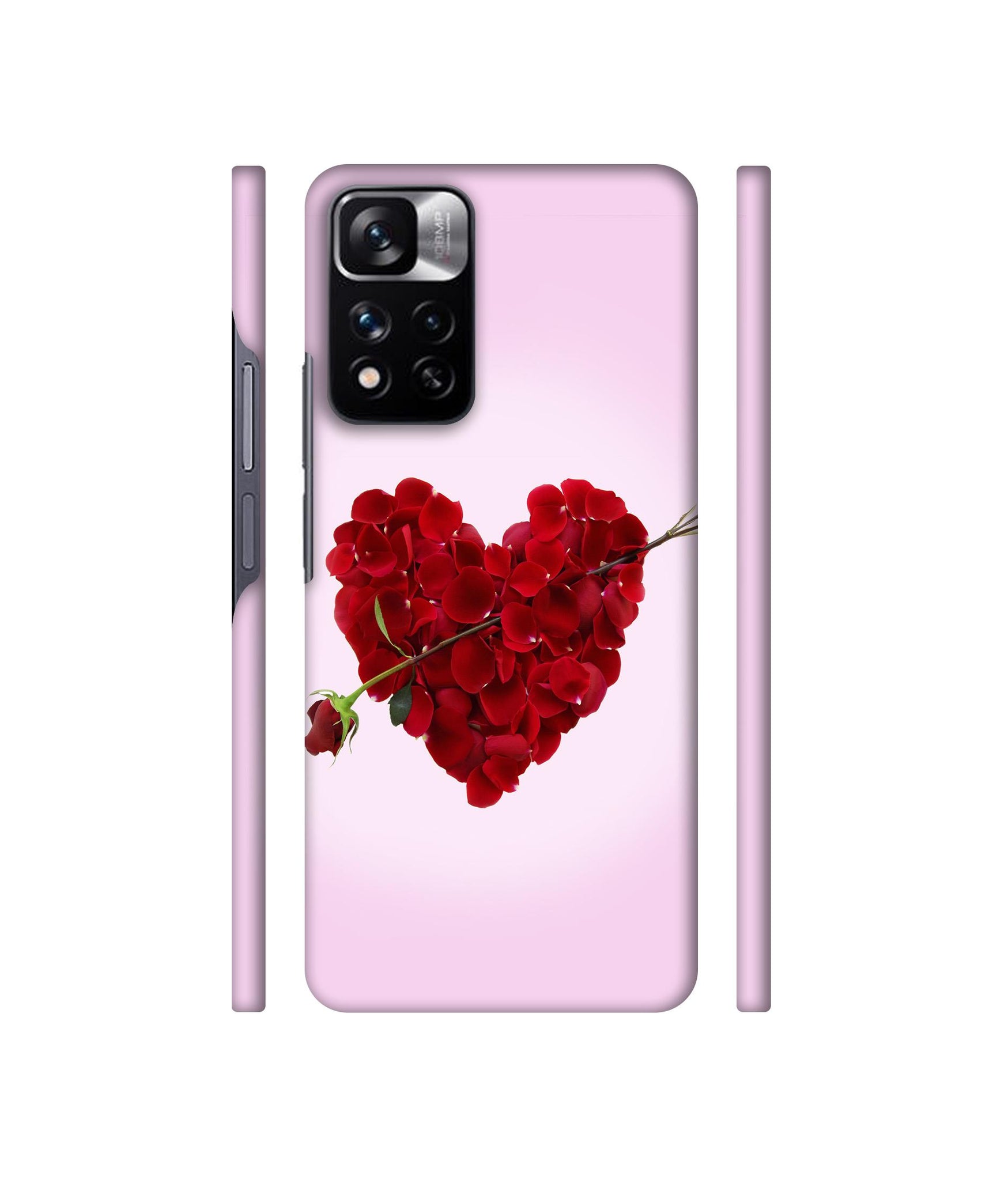 Heart Flower Designer Hard Back Cover for Mi Redmi Note 11 Pro 4G / Mi Redmi Note 11 Pro 5G / Mi Redmi Note 11 Pro + 5G