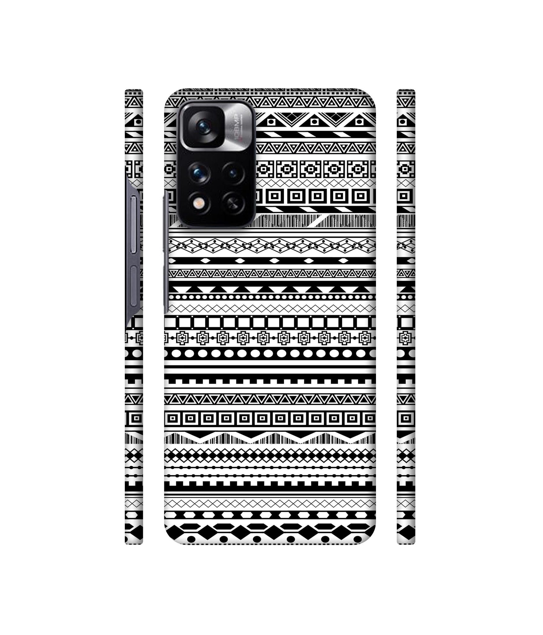 Black & White Patterns Designer Hard Back Cover for Mi Redmi Note 11 Pro 4G / Mi Redmi Note 11 Pro 5G / Mi Redmi Note 11 Pro + 5G