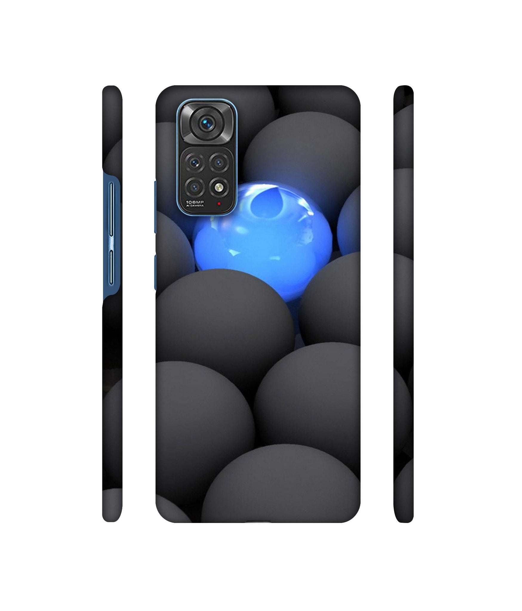 Balls Dark Neon Sight Surface Designer Hard Back Cover for Mi Redmi Note 11 4G / Redmi Note 11S 4G