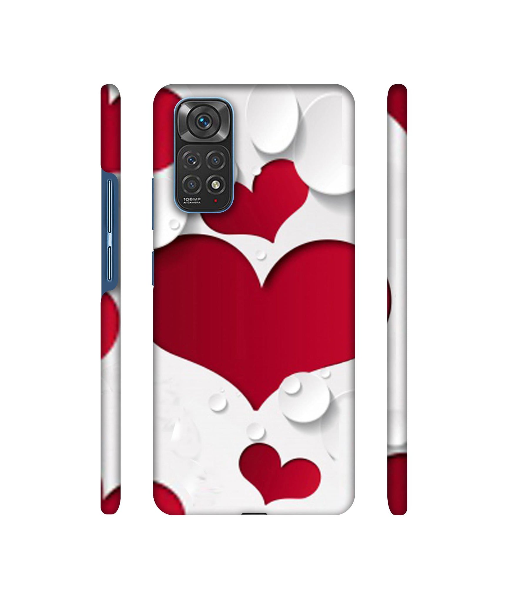Multiple Hearts Designer Hard Back Cover for Mi Redmi Note 11 4G / Redmi Note 11S 4G