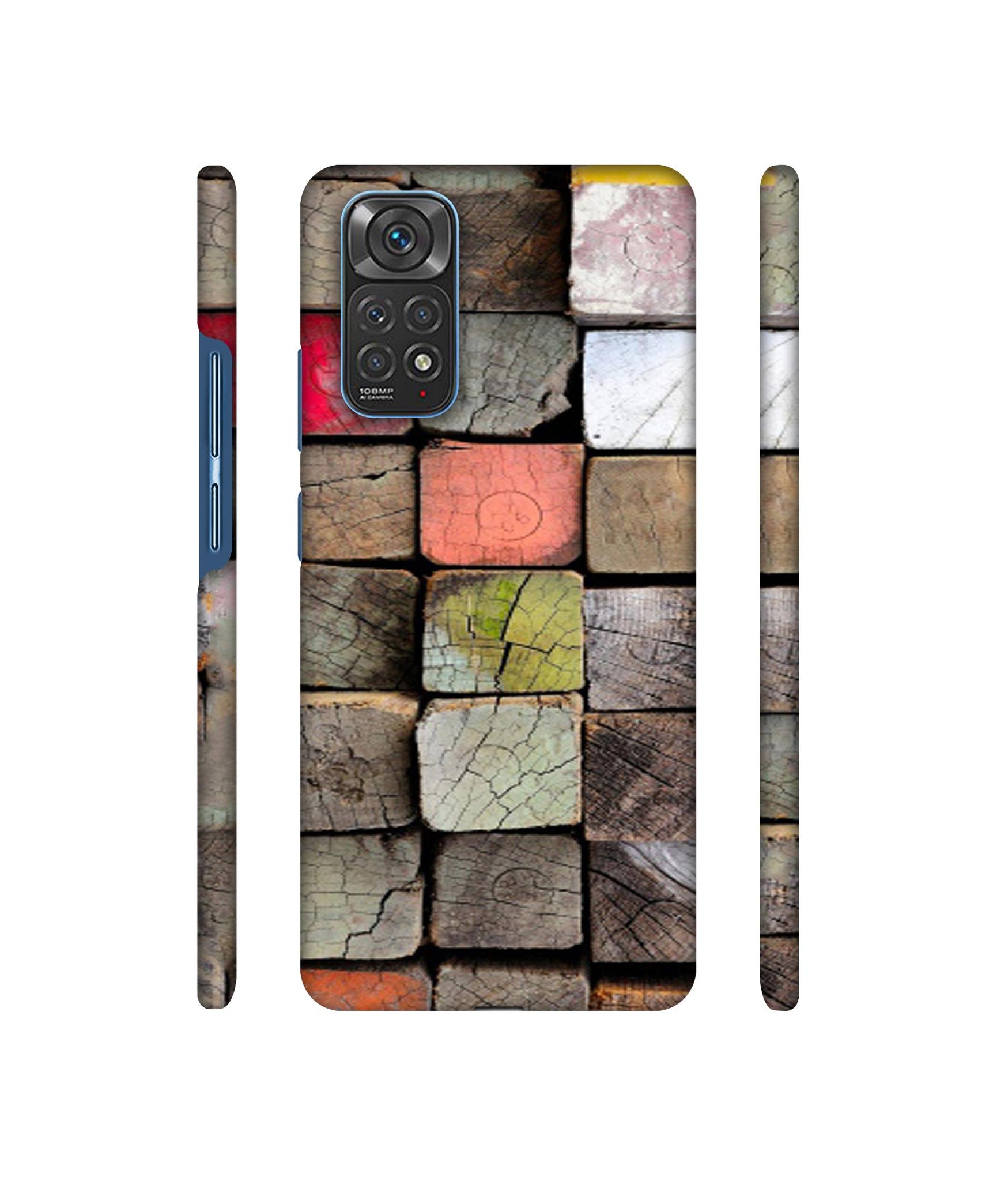 Wood Lumber Paint Designer Hard Back Cover for Mi Redmi Note 11 4G / Redmi Note 11S 4G