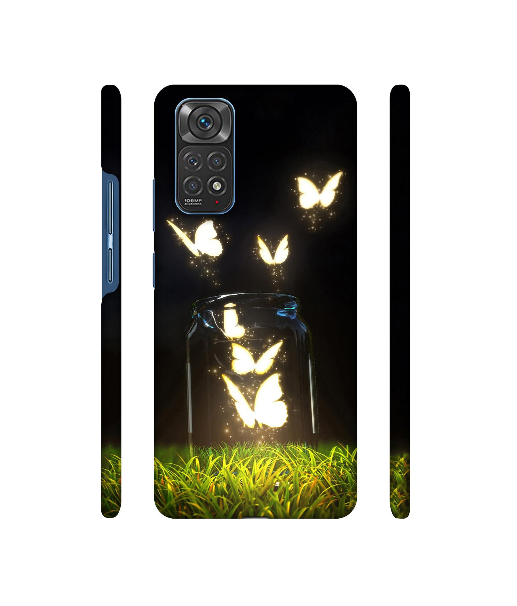 Butterfly Designer Hard Back Cover for Mi Redmi Note 11 4G / Redmi Note 11S 4G
